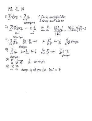 Cal B 9 - Calculus B Class Notes For 9.3 (test 3) - MA 172 - Studocu