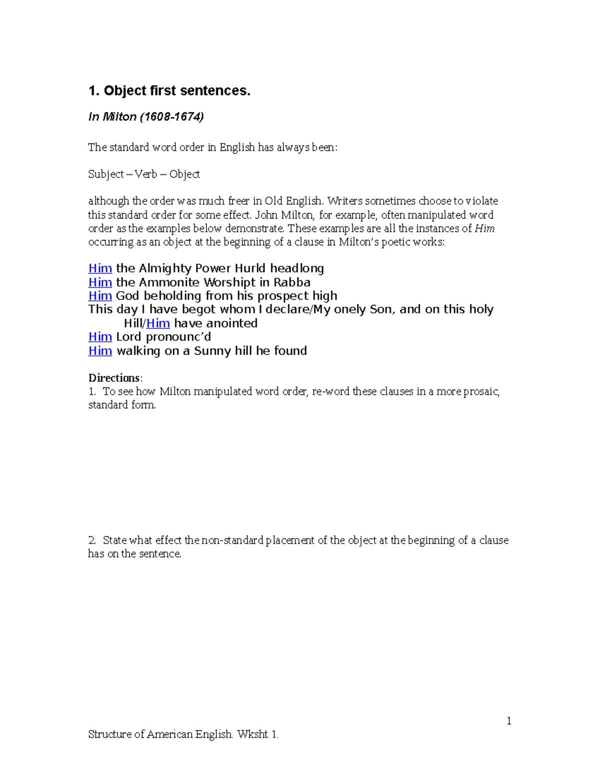 worksheet-1-1-object-first-sentences-in-milton-1608-1674-the