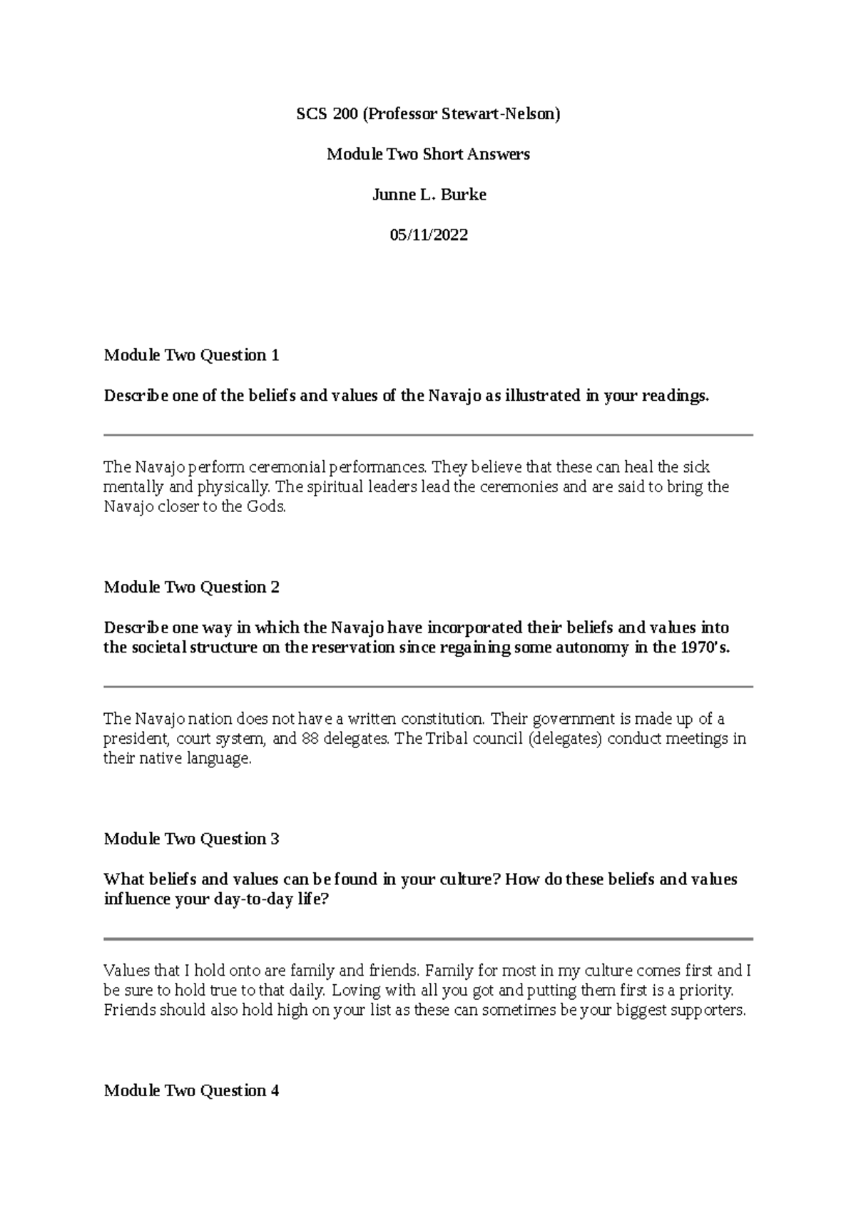 Junne Burke SCS 200 Mod2 Applied Social Sciences - SCS 200 (Professor ...