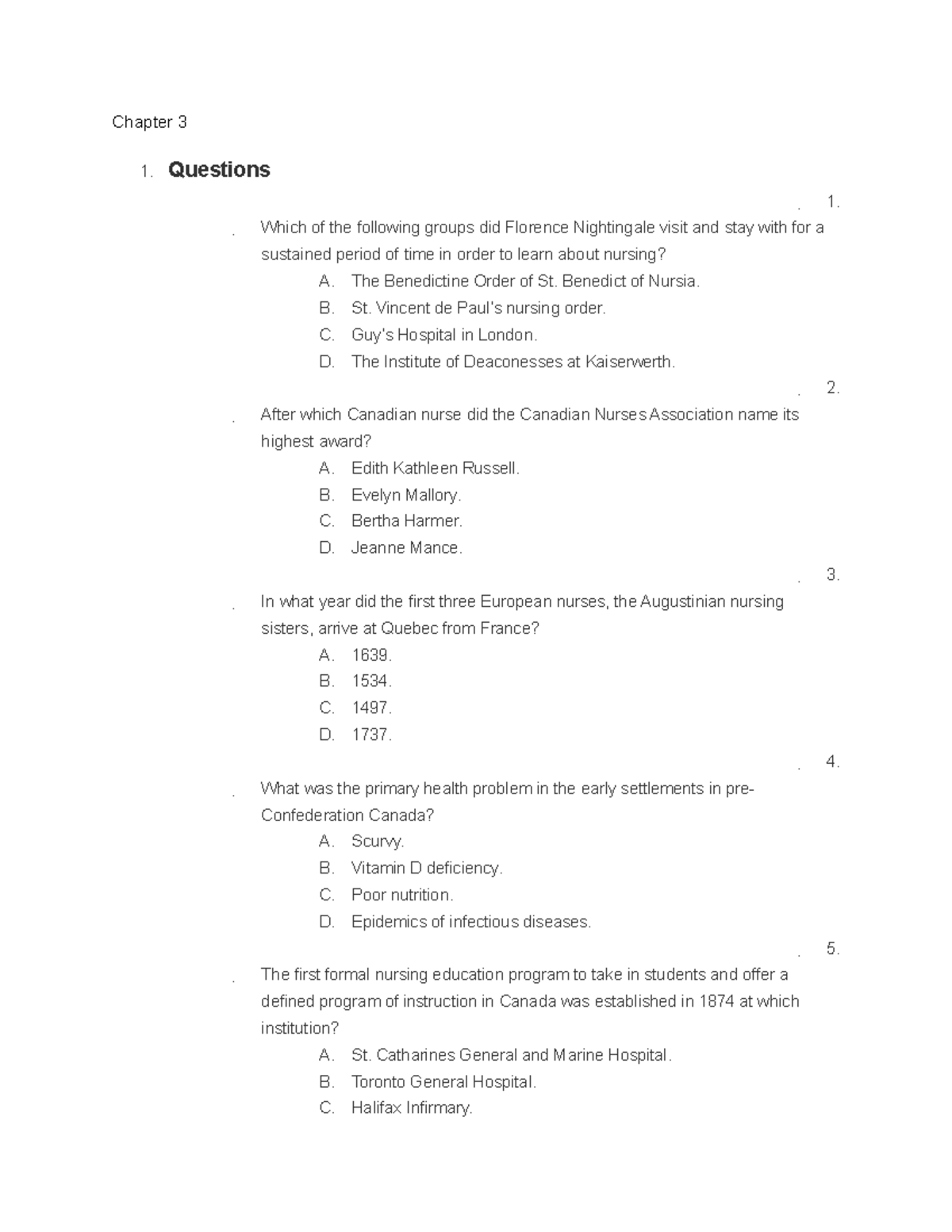 Chapter 3 - Test Bank - Chapter 3 1. Questions 1. Which Of The ...