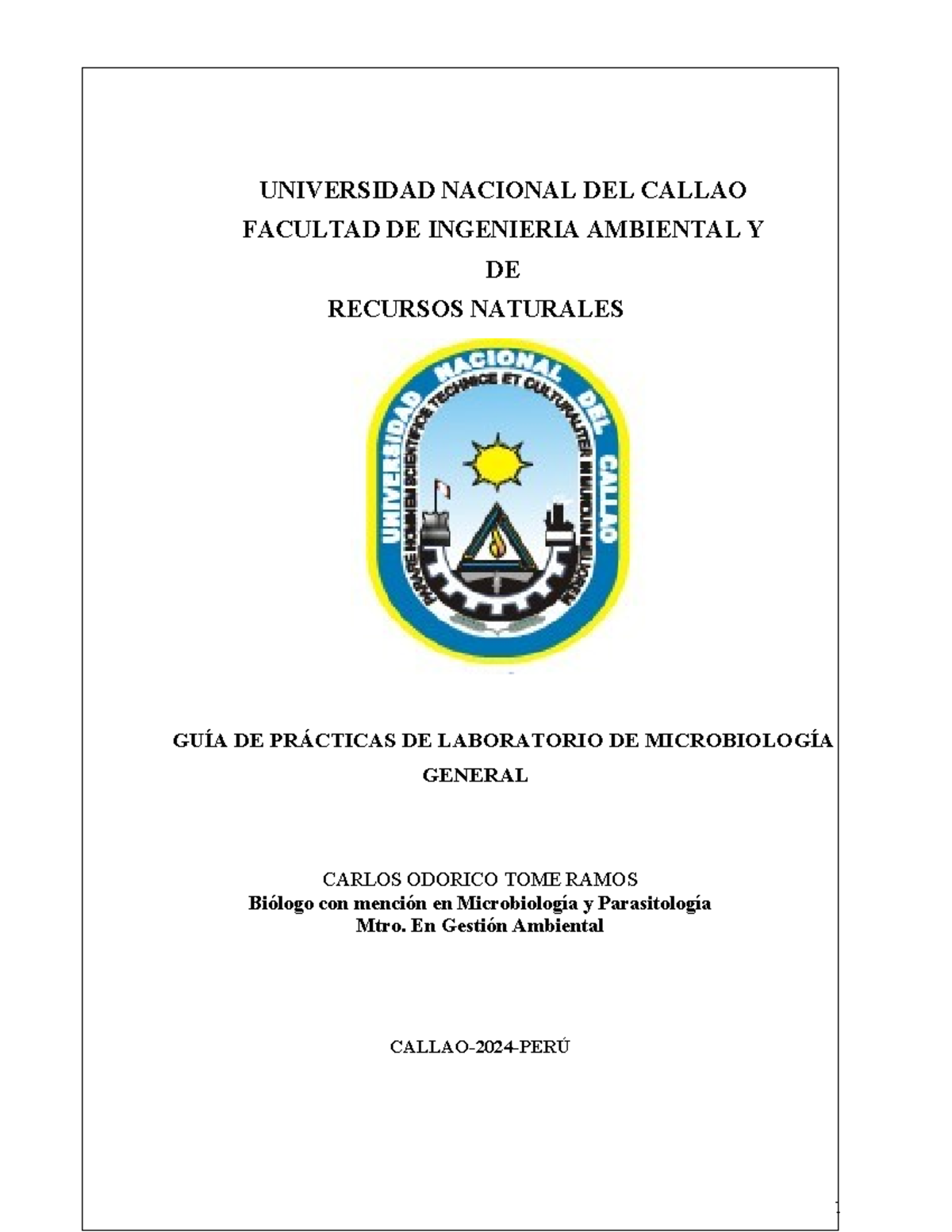 Guia Microbiología General 2024 - UNAC – FIARN Laboratorio ...