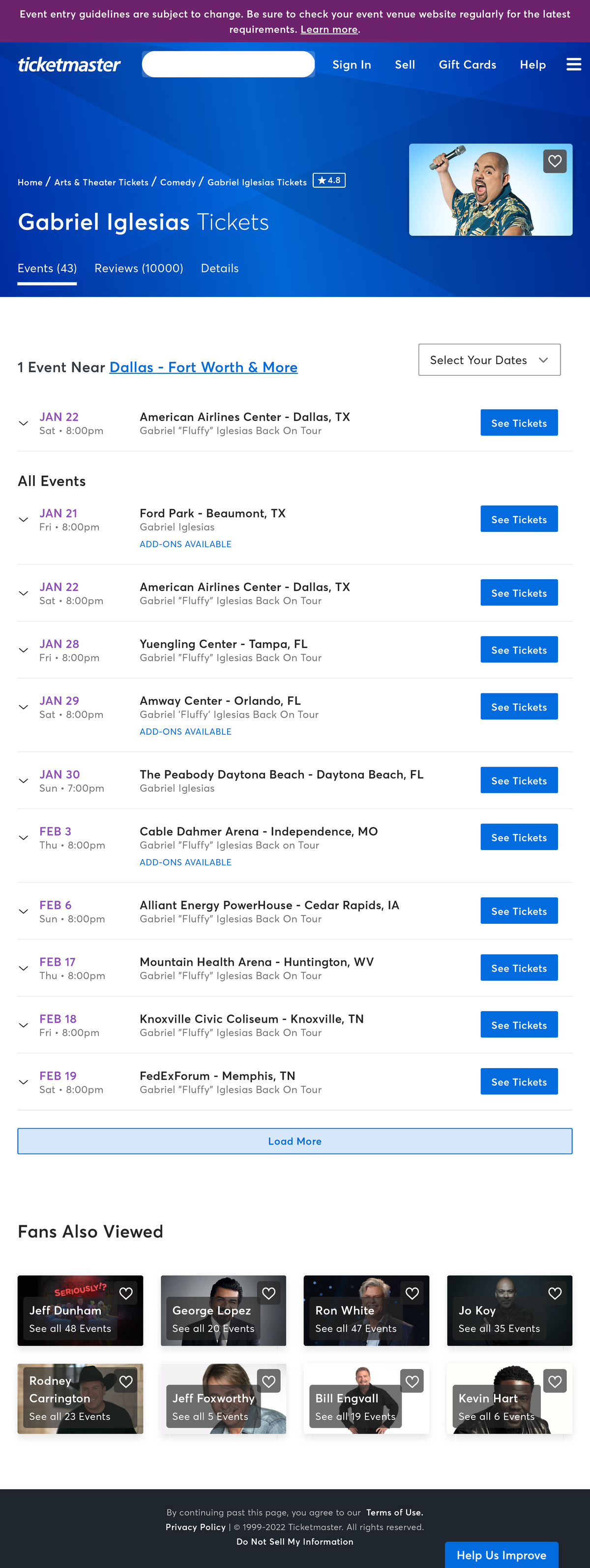Gabriel Iglesias Tickets Event Dates & Schedule Ticketmaster Studocu
