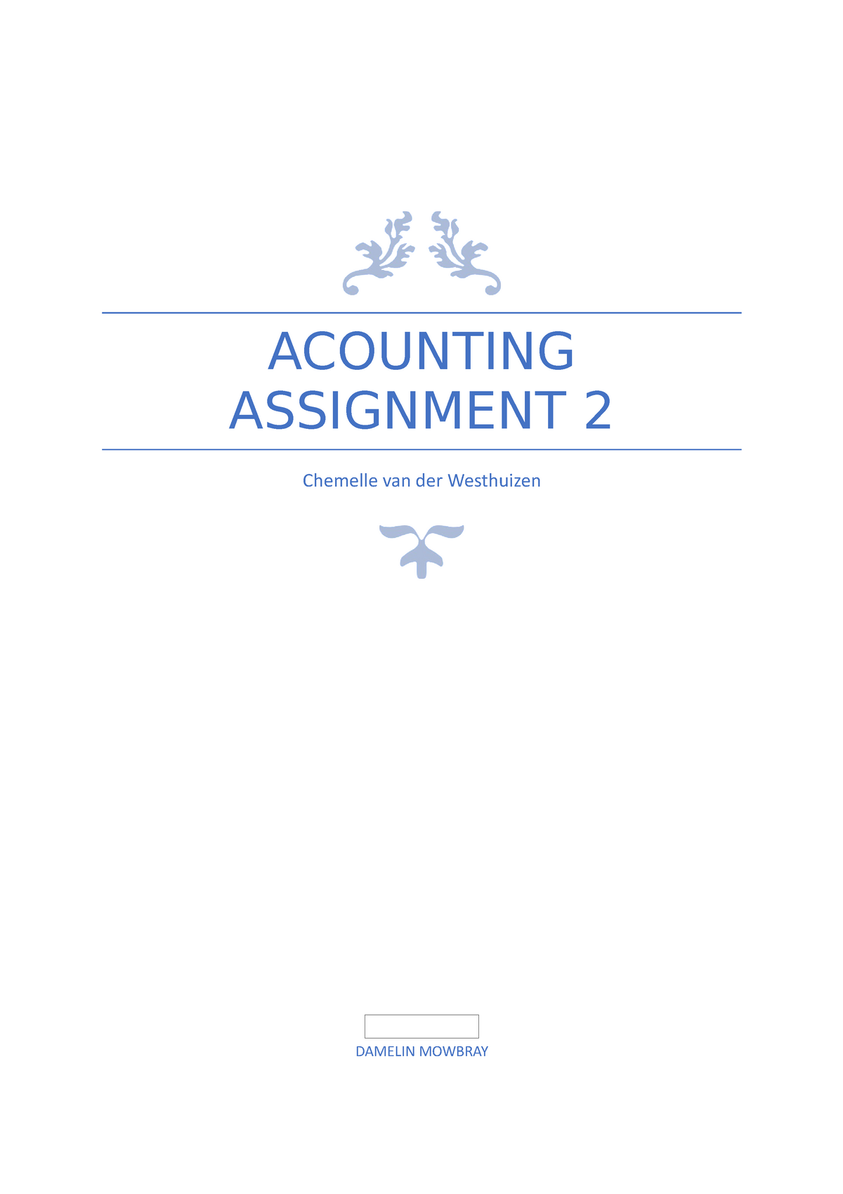 damelin assignment answers