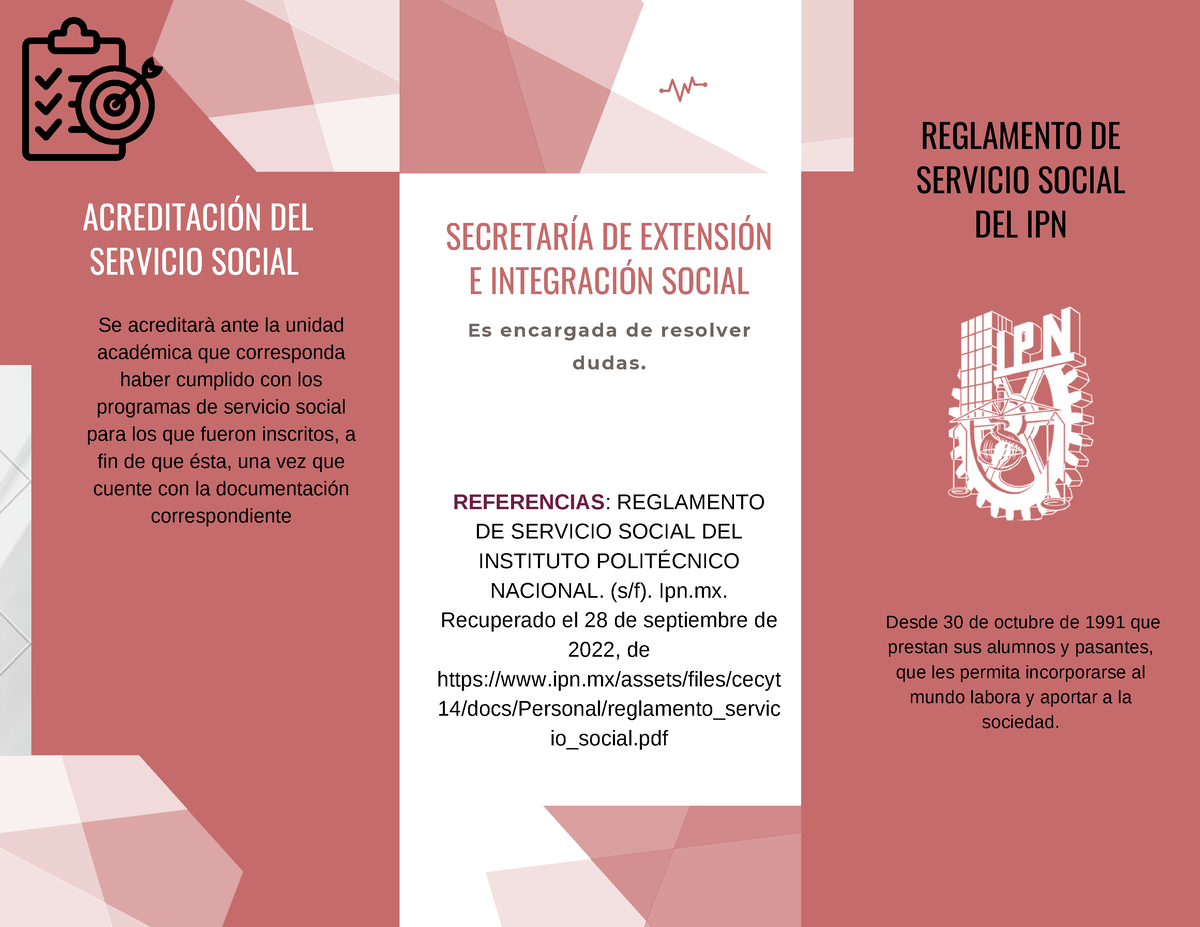 Reglamento Del Servicio Social Del Ipn Reglamento De Servicio Social Del Ipn SecretarÍa De 5940