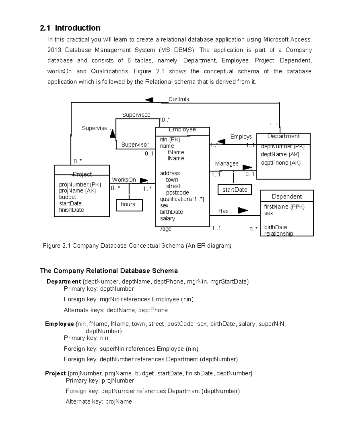 How to build an ms access app - 2 Introduction In this practical you ...