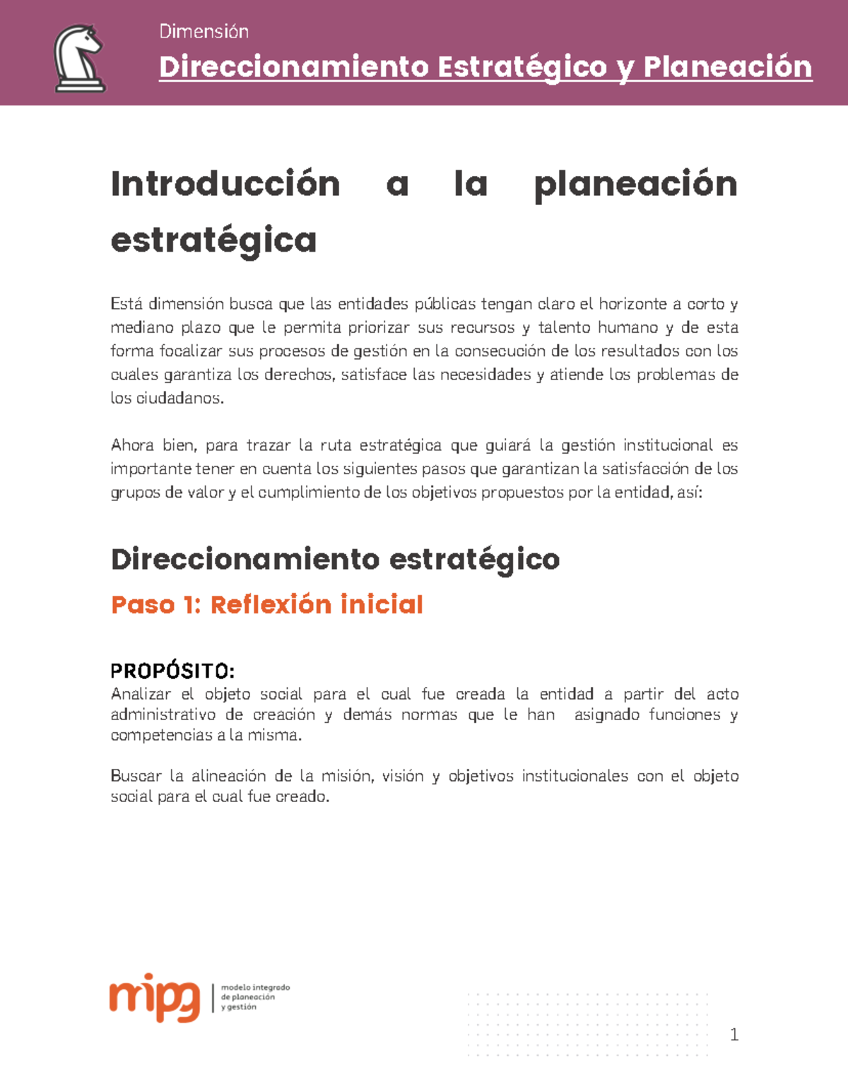 Introduccion planeacion estrategica - Direccionamiento Estratégico y ...