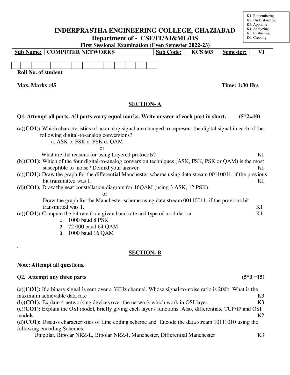 CN First sessional 2022-23 - INDERPRASTHA ENGINEERING COLLEGE ...