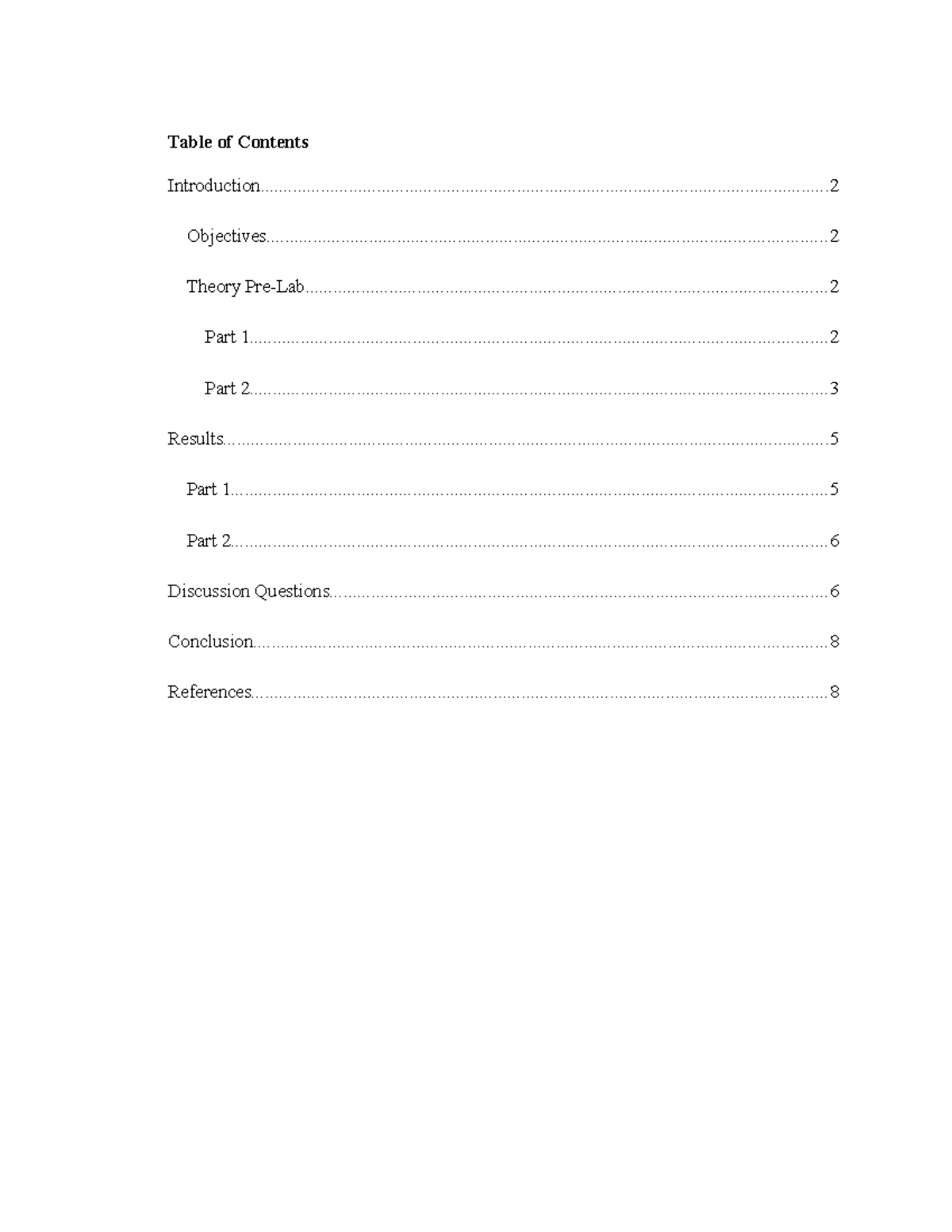 COEN 212 Lab #1 Report - Table of Contents - Studocu