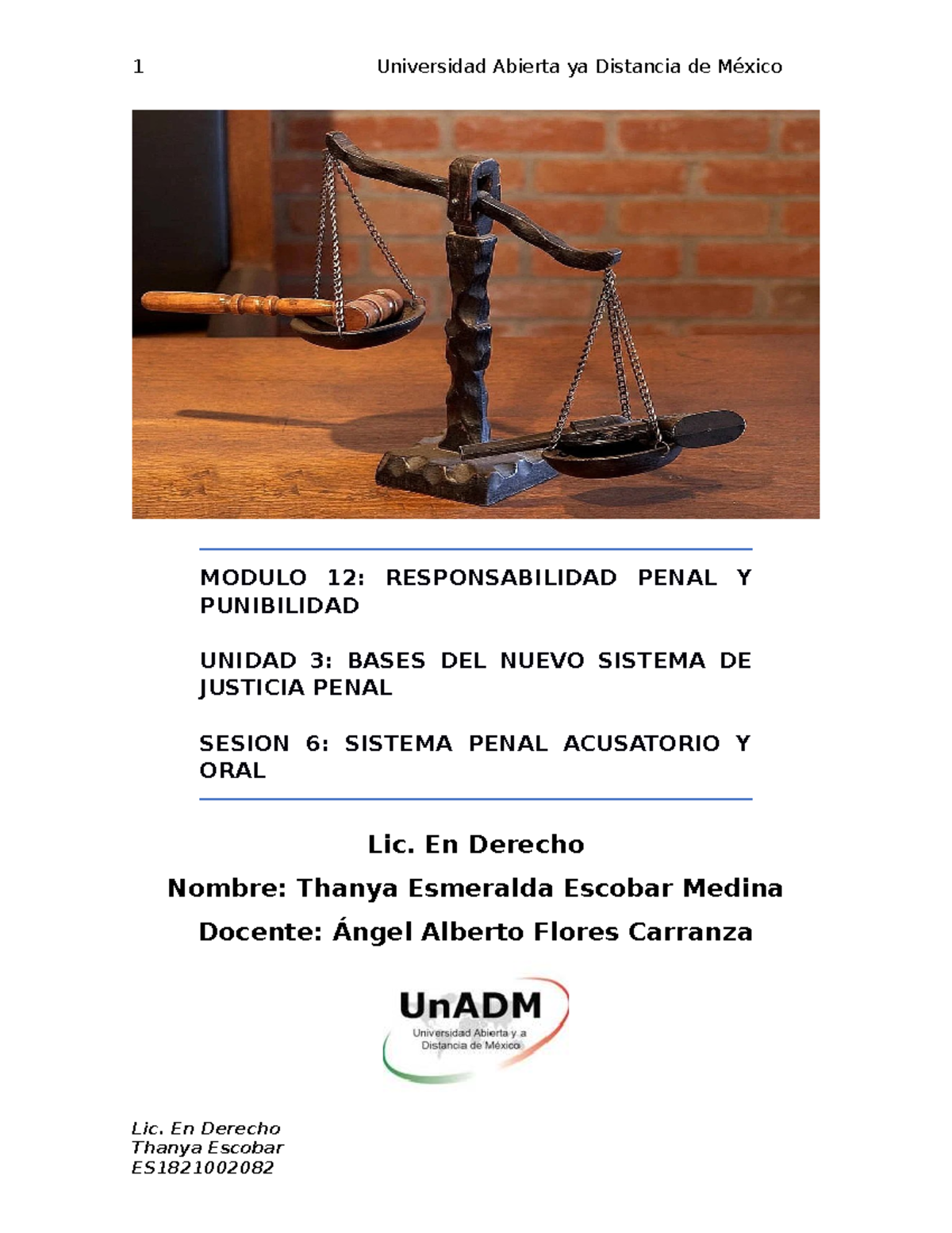 M12 U3 S6 TAEM - DERECHO - MODULO 12: RESPONSABILIDAD PENAL Y ...