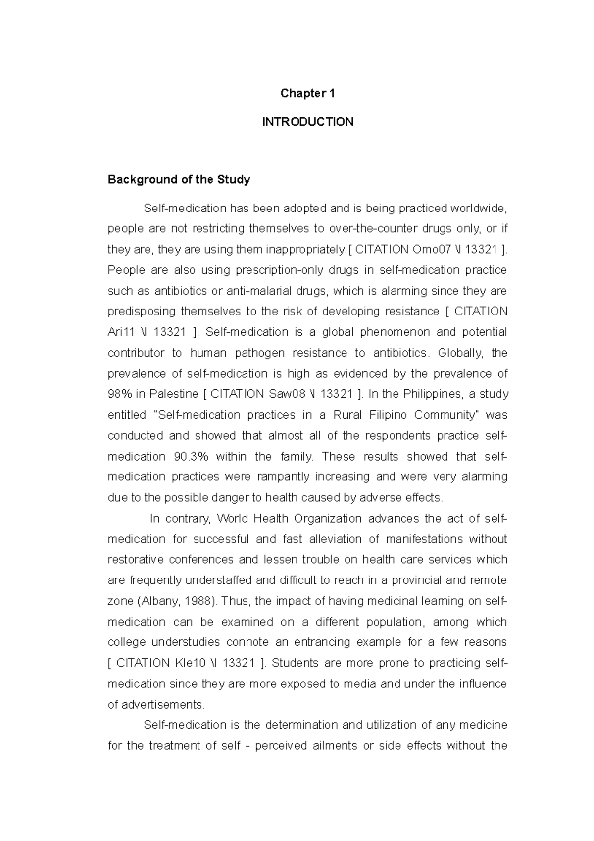 Chapter-1- Final modified - Chapter 1 INTRODUCTION Background of the ...