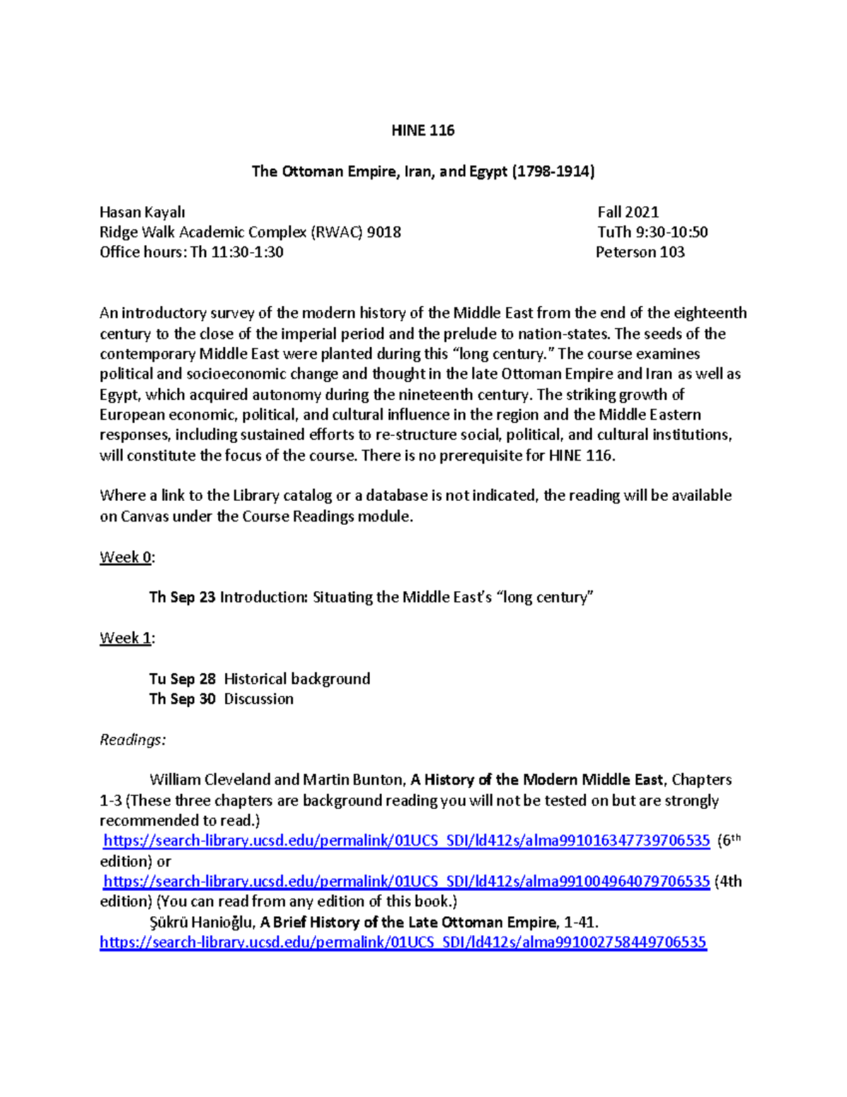 116 Syllabus 2021 Fall Hine 116 The Ottoman Empire Iran And Egypt