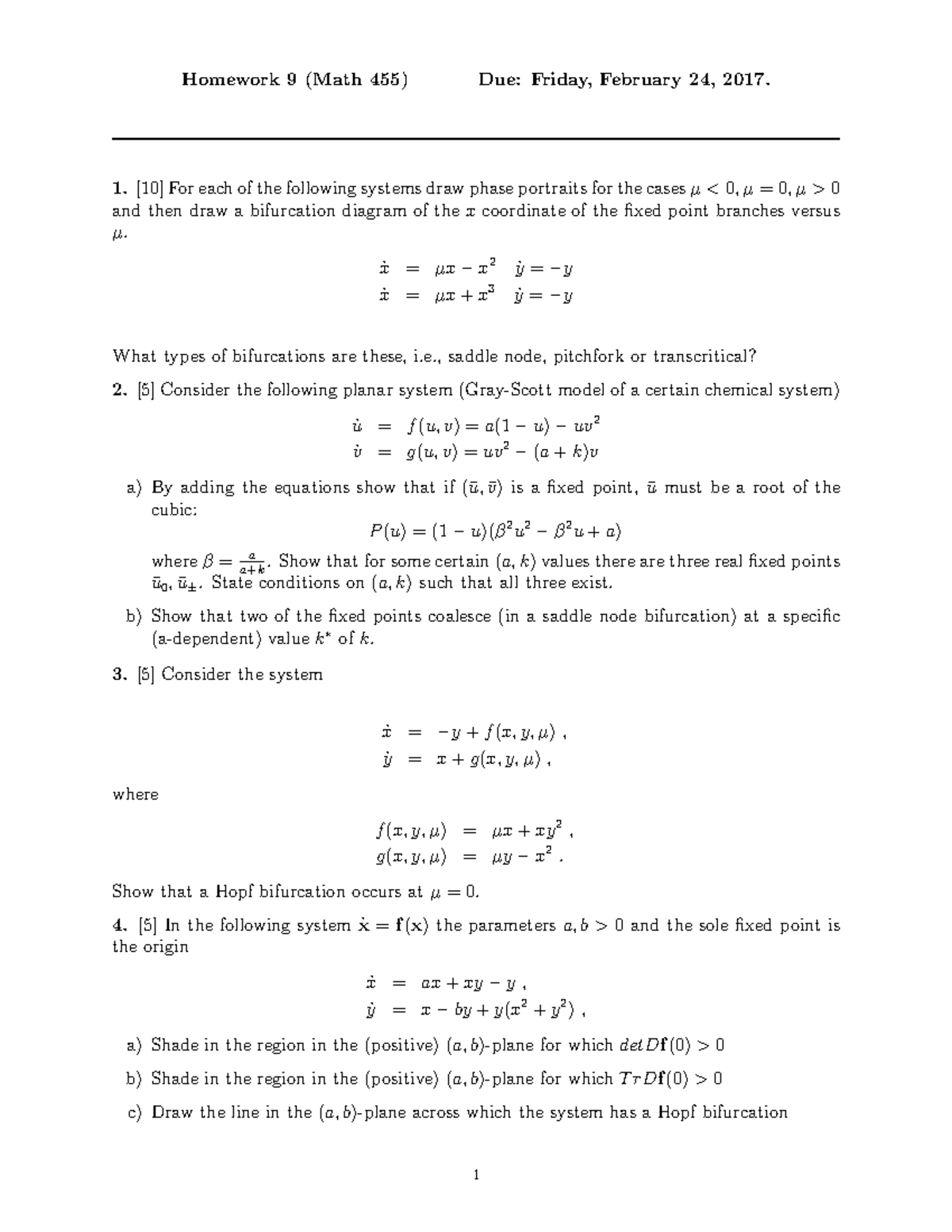 Math455 16 17 Assignment 9 Math 455 Msu Studocu