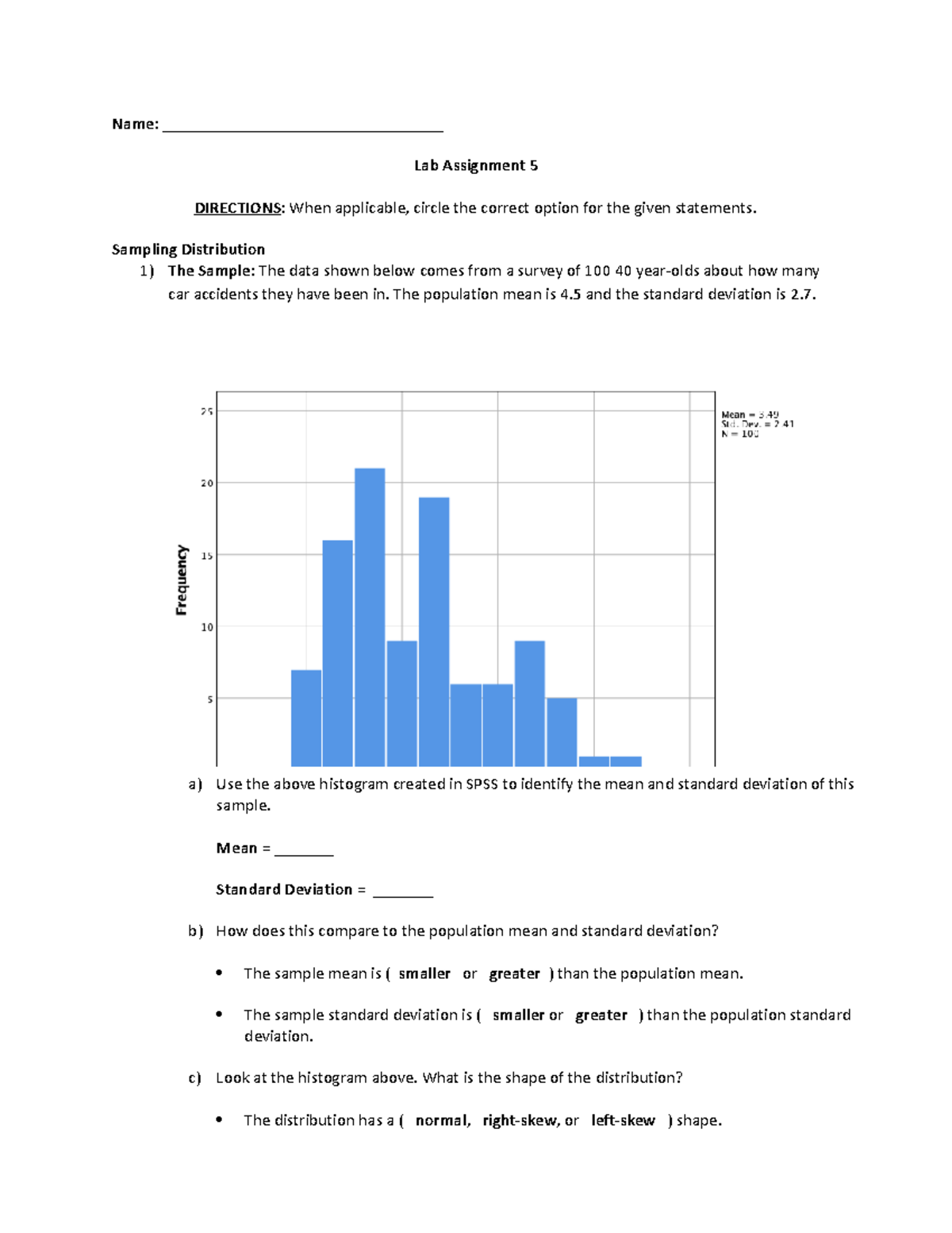 Lab 5 Assignment - Lab 5 (blank) - Name ...