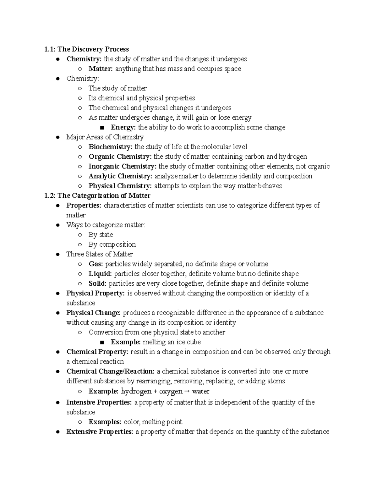 Ch. 1 - Chemistry Methods And Measurement - 1: The Discovery Process ...