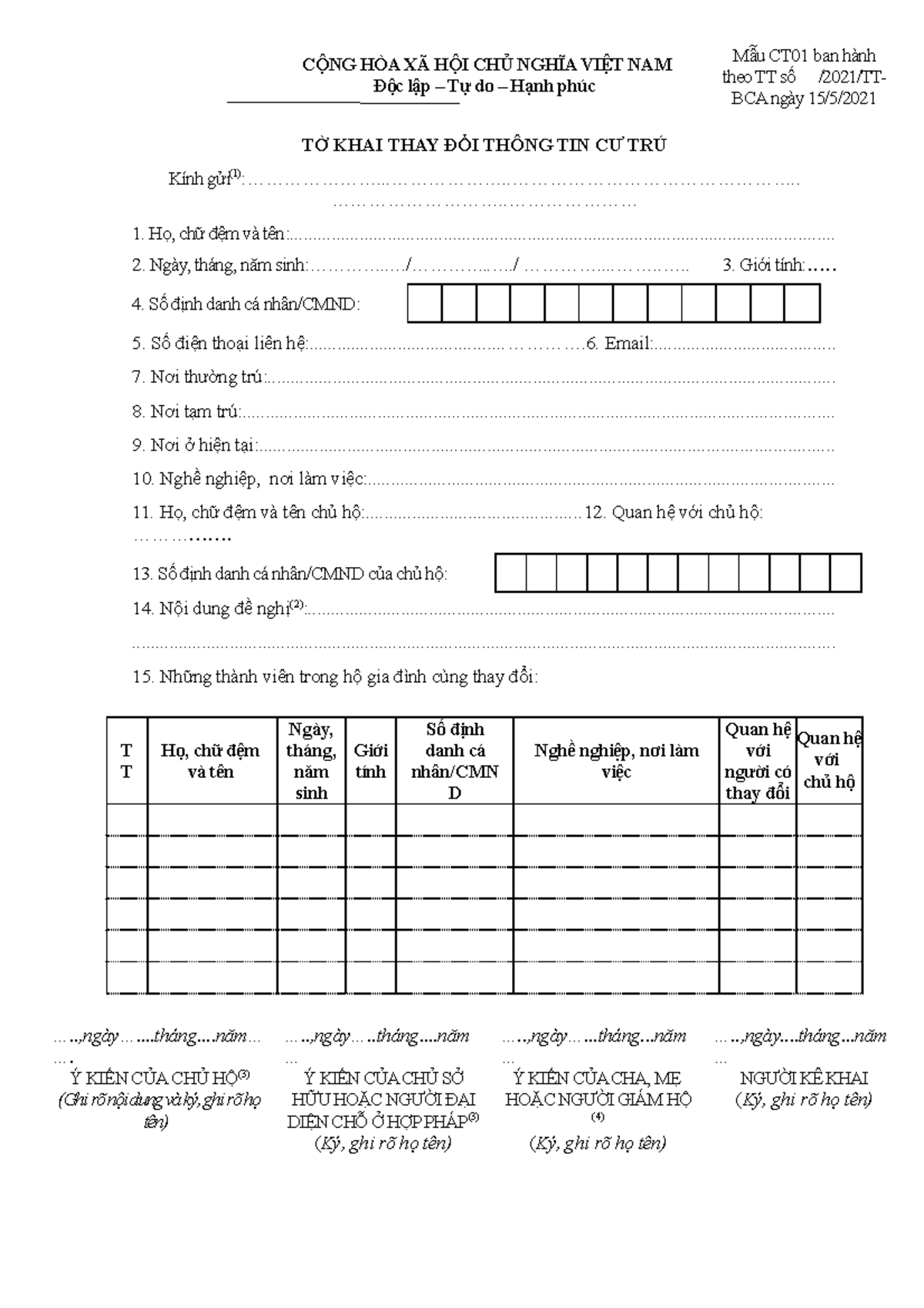 Mẫu CT01 Mẫu CT01 Mẫu CT01 Mẫu CT01 CÔNG H伃A X䄃̀ HỘ I CH唃ऀ NGH䤃̀A
