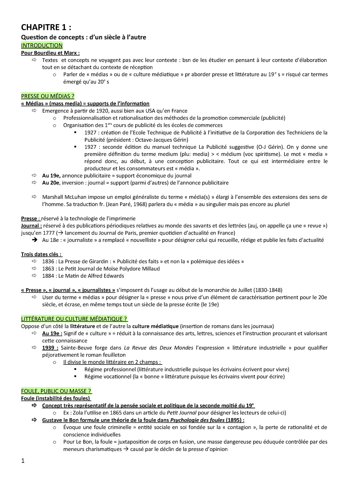 Mediamorphose Synthese Uliege Studocu