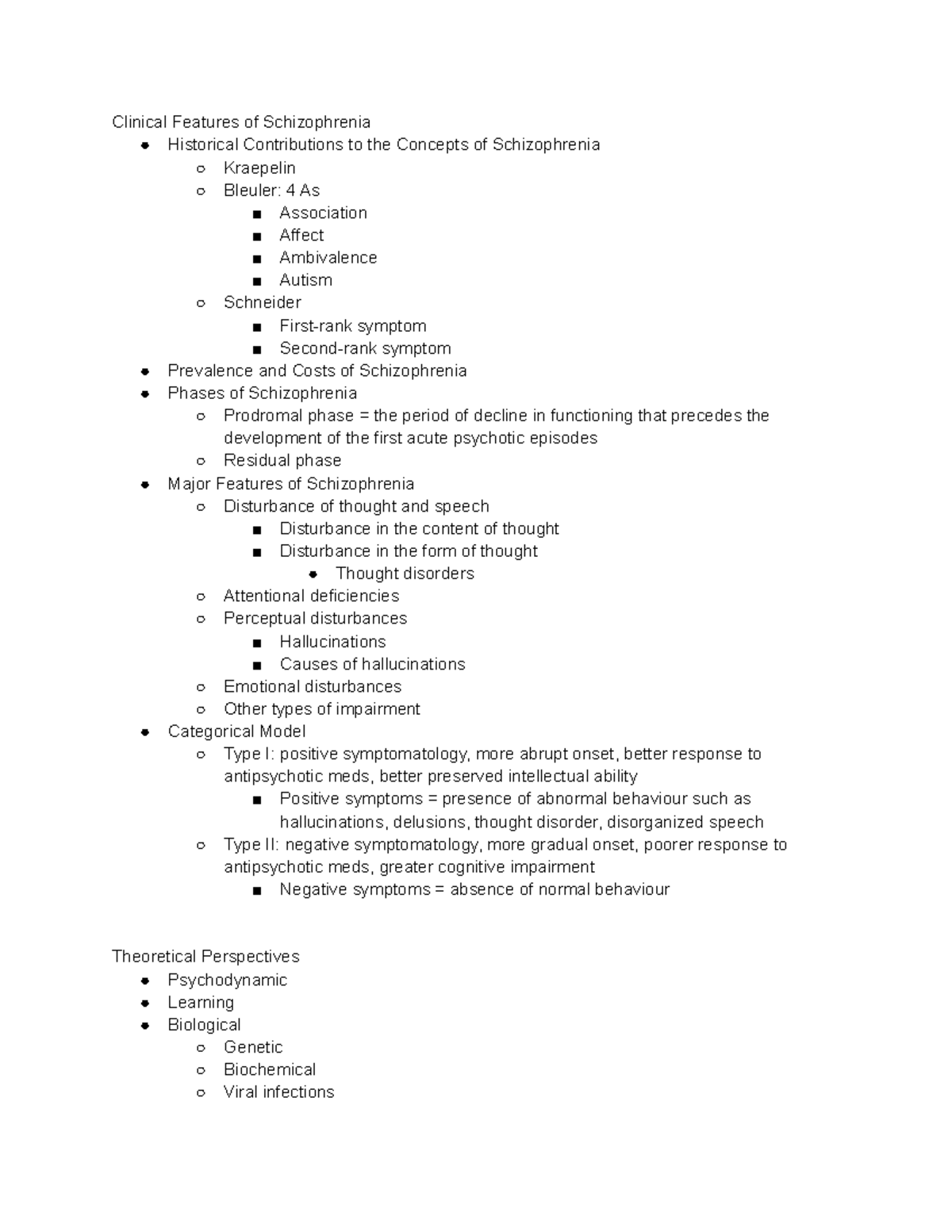 Chp 10 Schizophrenia Spectrum and other Psychotic Disorders - Clinical ...