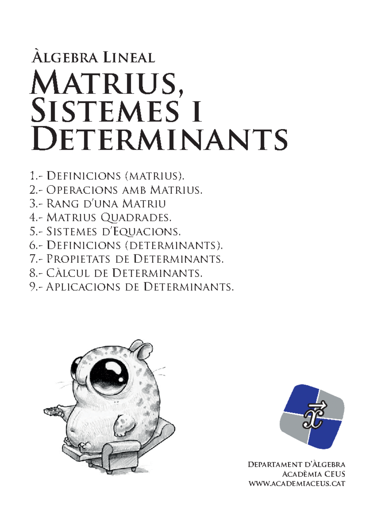 03-Matrius,Sistemesi Determinants - Matrius, Sistemes i Determinants ...