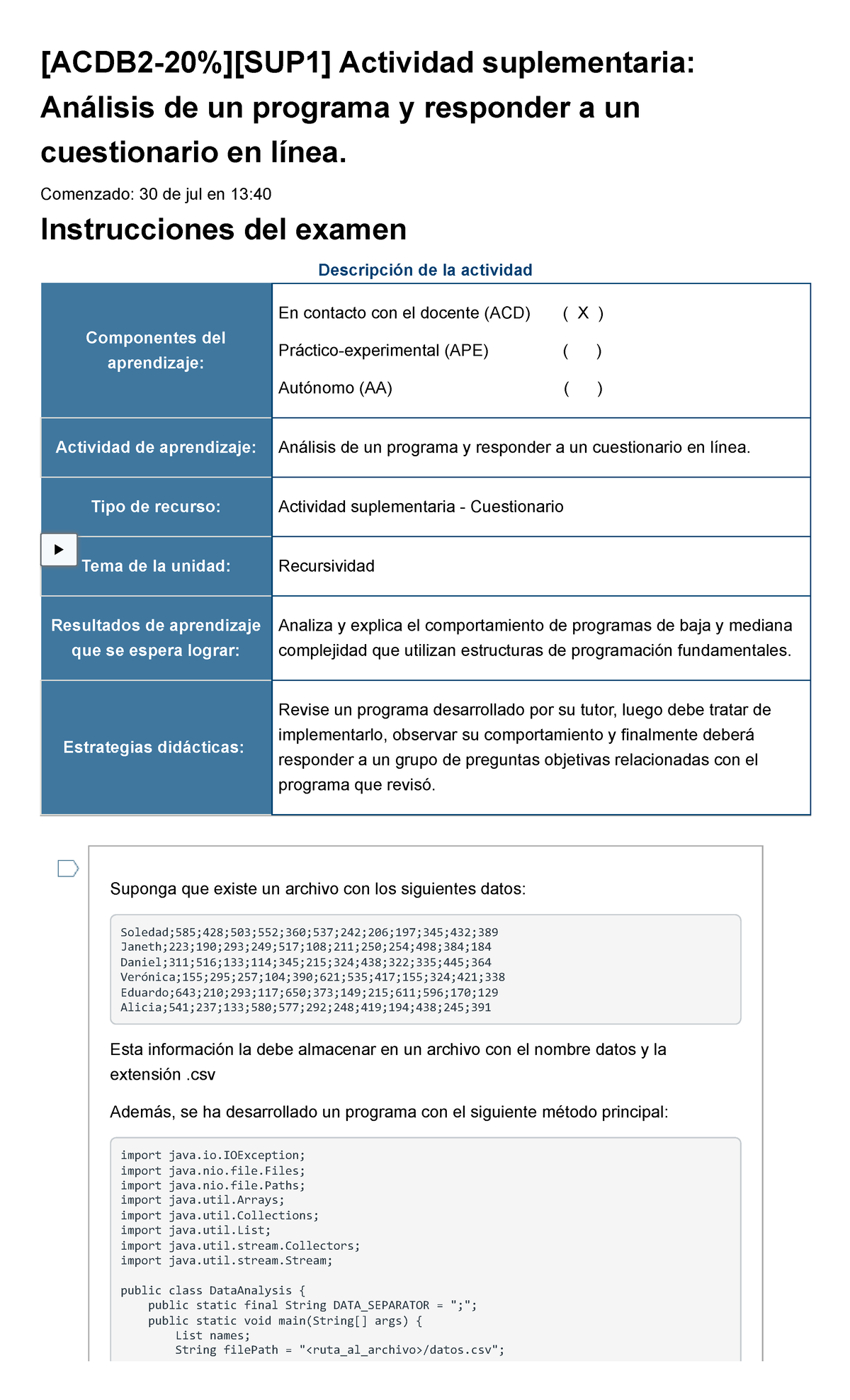 [ACDB 2-20%][SUP 1] Actividad Suplementaria Análisis De Un Programa Y ...