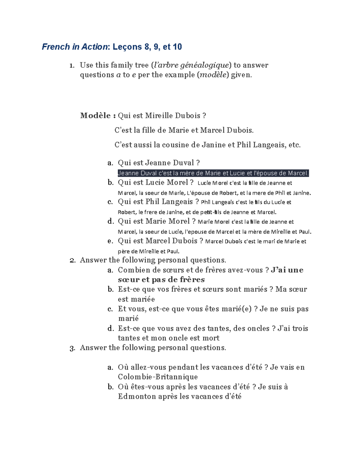 french-in-action-oral-assignment-3-french-in-action-le-ons-8-9-et