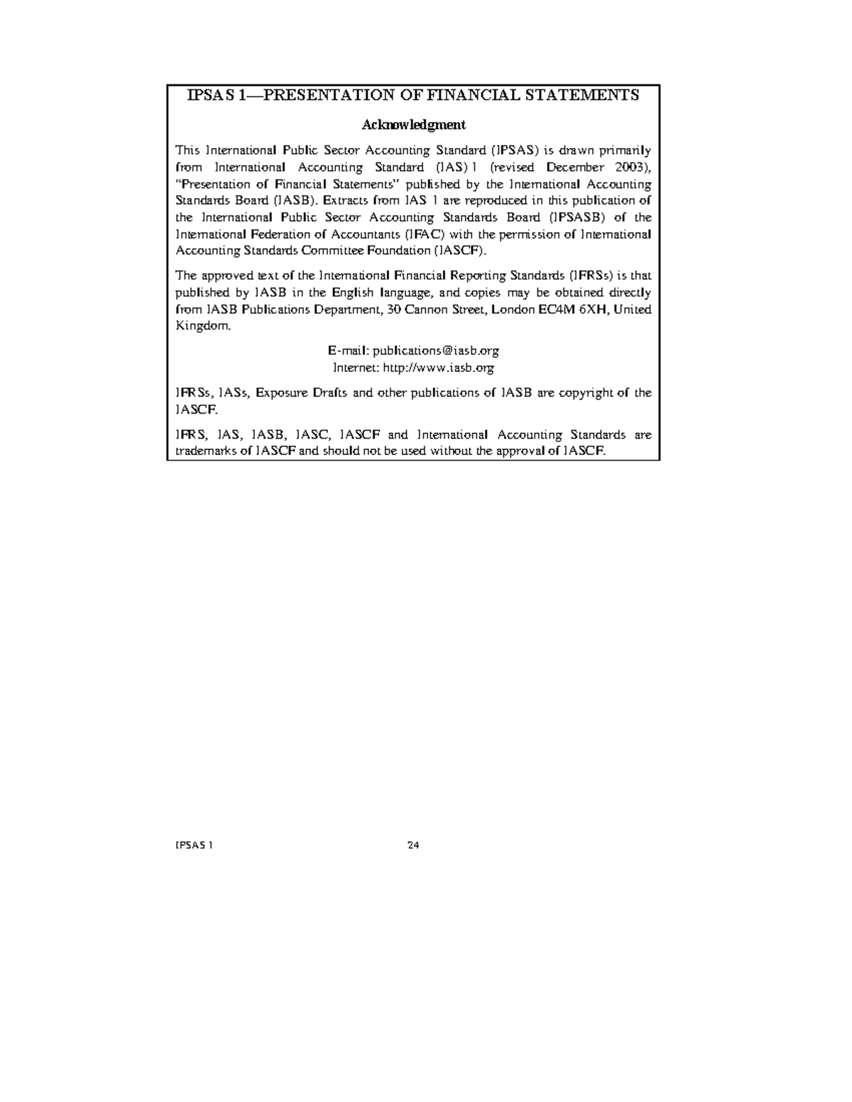 Ipsas 1 presentation of f - IPSAS 1—PRESENTATION OF FINANCIAL ...