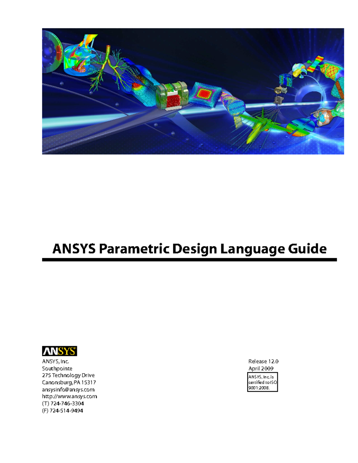 2009 - Ansys Parametric Design Language Guide Apdl - ANSYS Parametric ...