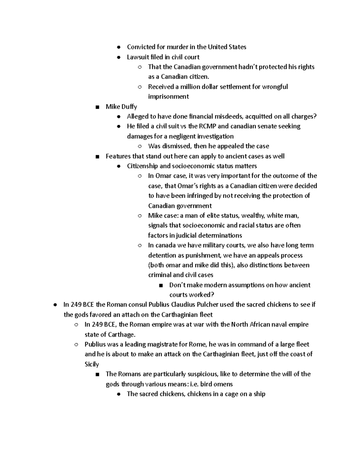 Week 1- classics - Google Docs - Convicted for murder in the United ...