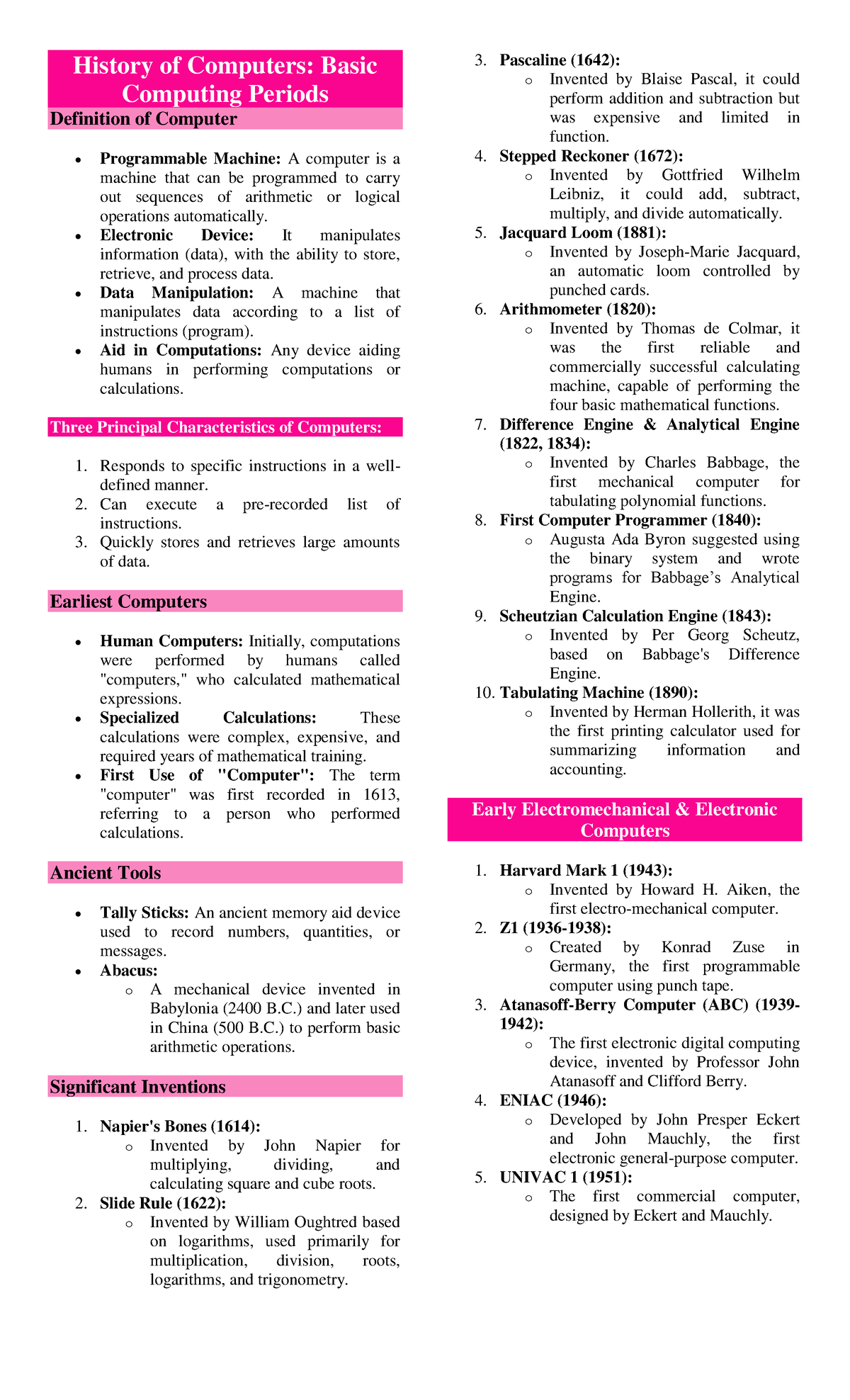 IT ERA Transes 1 - reviewer - History of Computers: Basic Computing ...