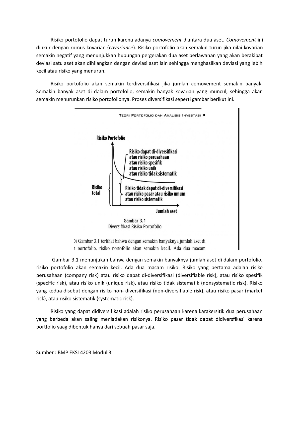 Diskusi 3 EKSI 4203 (Nella Fernania-043824634) - Risiko Portofolio ...