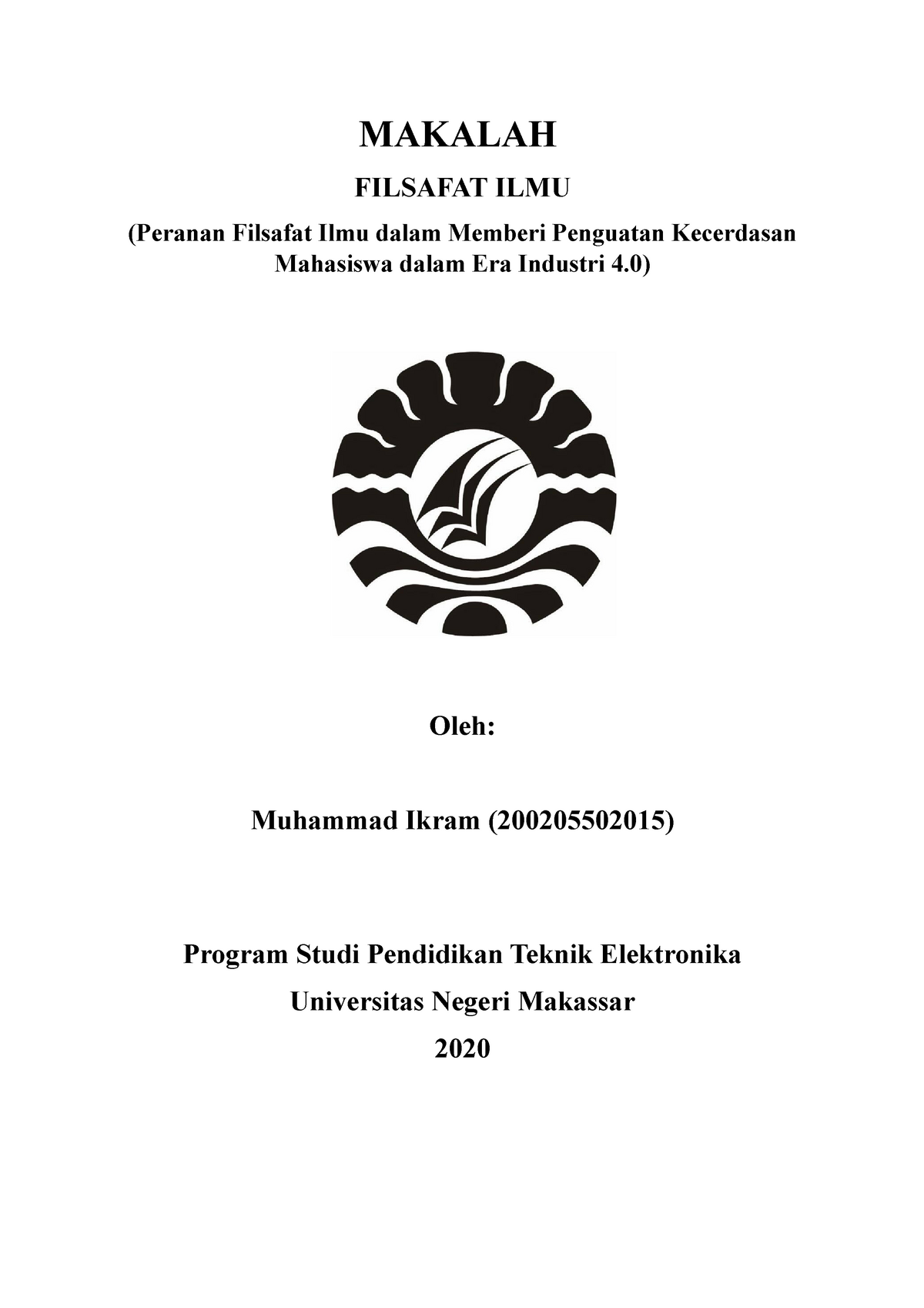 Makalah Filsafat Ilmu Mata Kuliah Filsafat Pendidikan Matematka ...