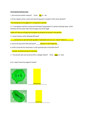 BIOL 1406 Lab Practicle 2 Exam Probs - Pre-Practice Practical 2 Test ...