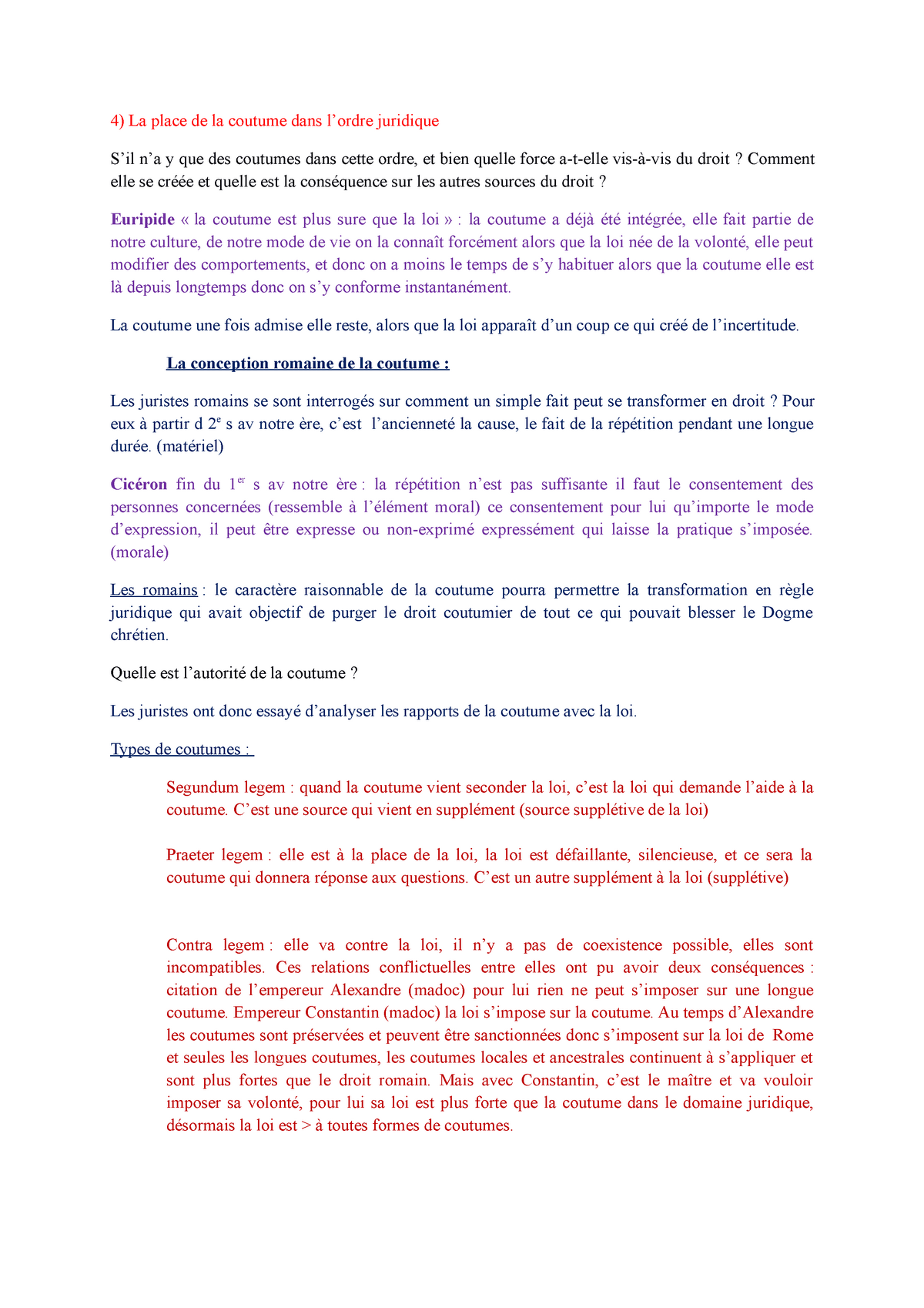 la loi et la coutume dissertation juridique pdf