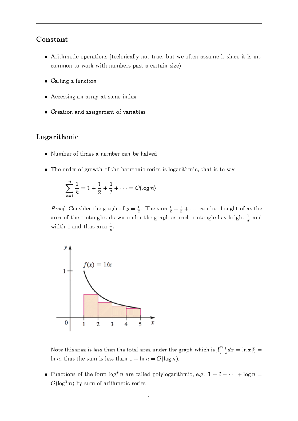 Time complexity - Summary Data Structures and Algorithms - Constant ...