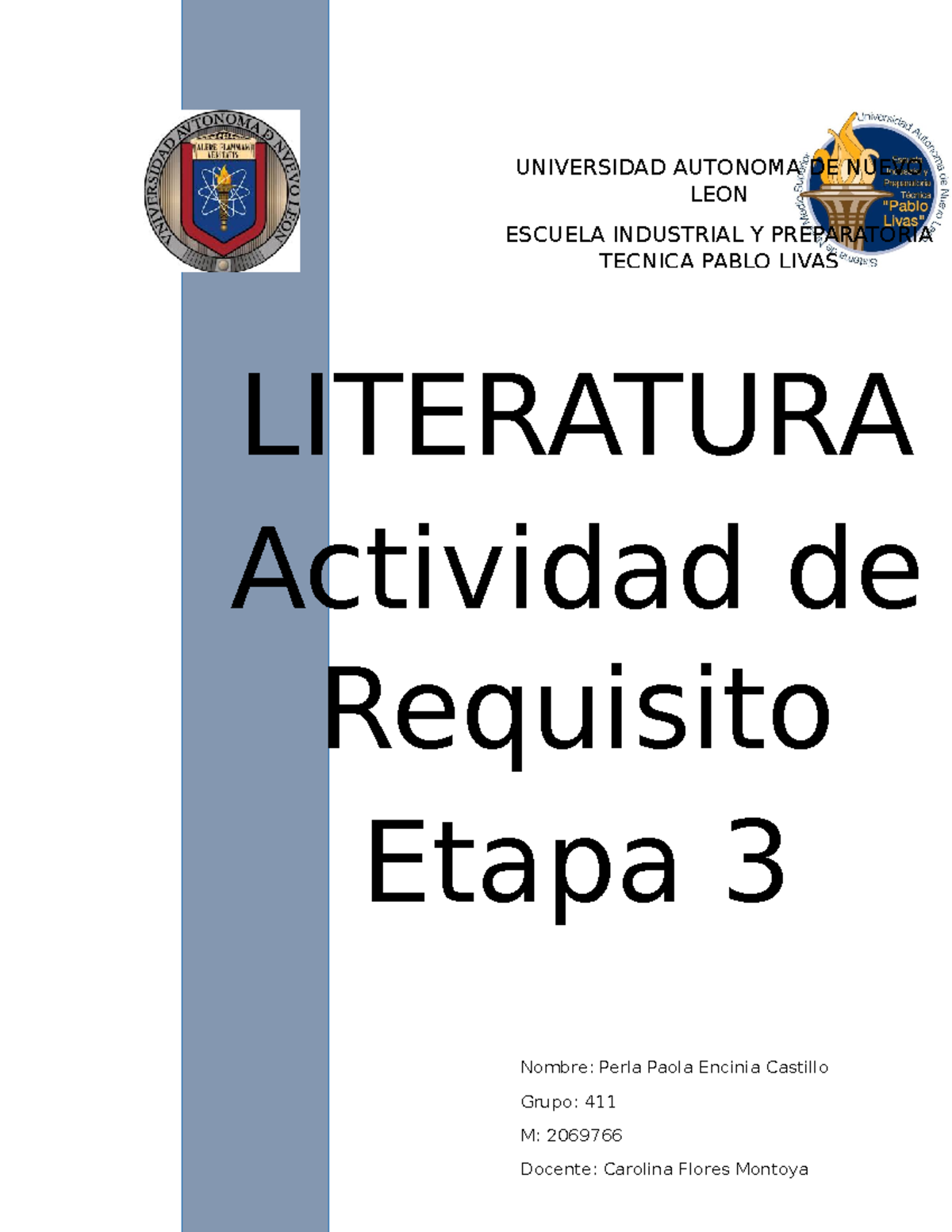 Lit req etapa 3 - REQUISITO 3 - UNIVERSIDAD AUTONOMA DE NUEVO LEON ...