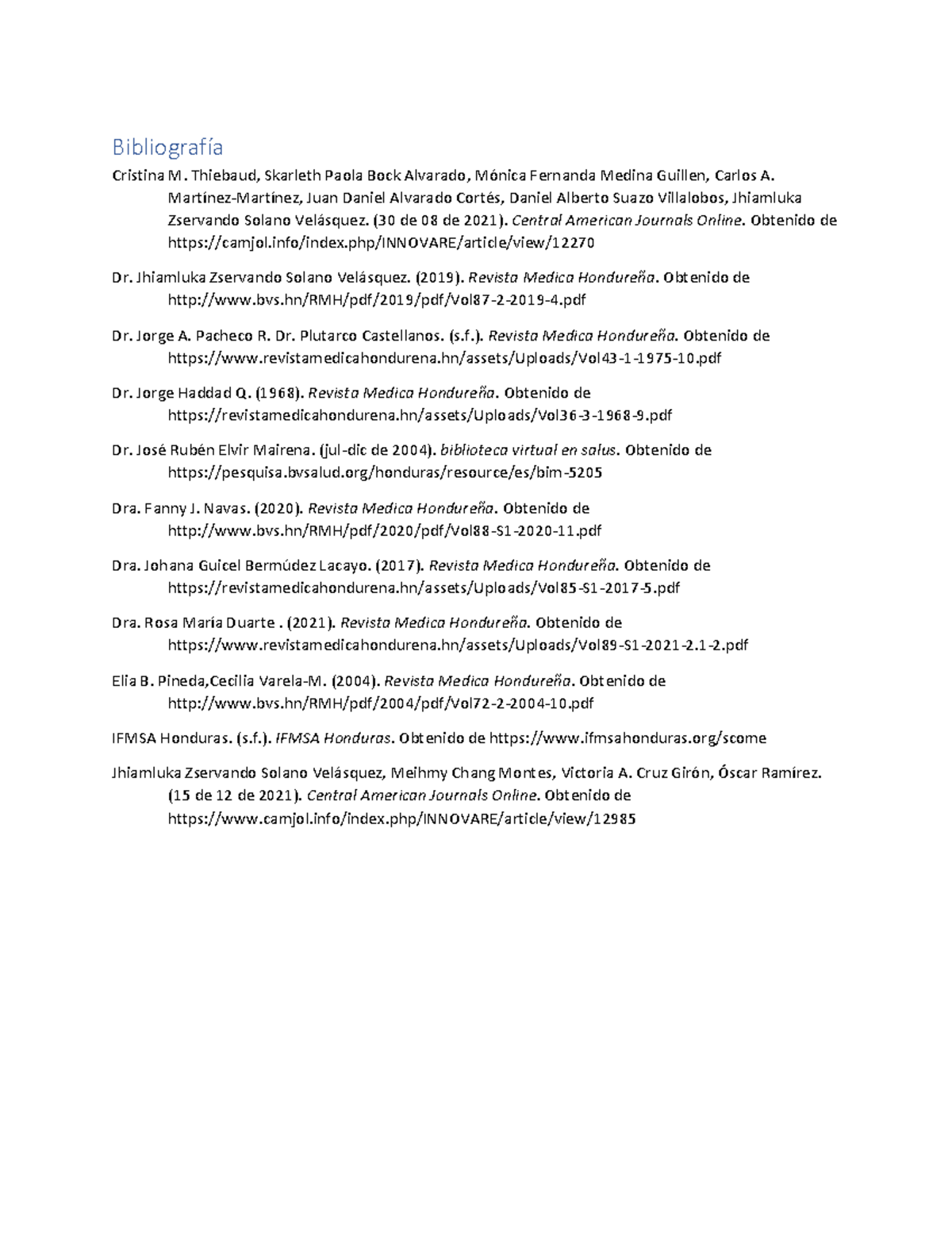 Bibliografías 1 - bibliografias - Bibliografía Cristina M. Thiebaud ...
