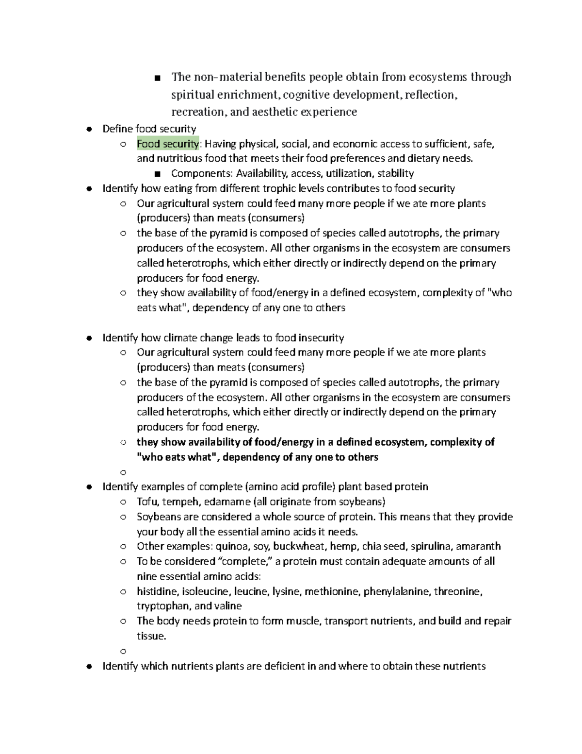 UCSD BIO learning objectives EXAM 2 Google Docs The nonmaterial