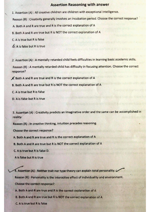 AISS - Adjustment Inventory for School Students ####### Psychology ...