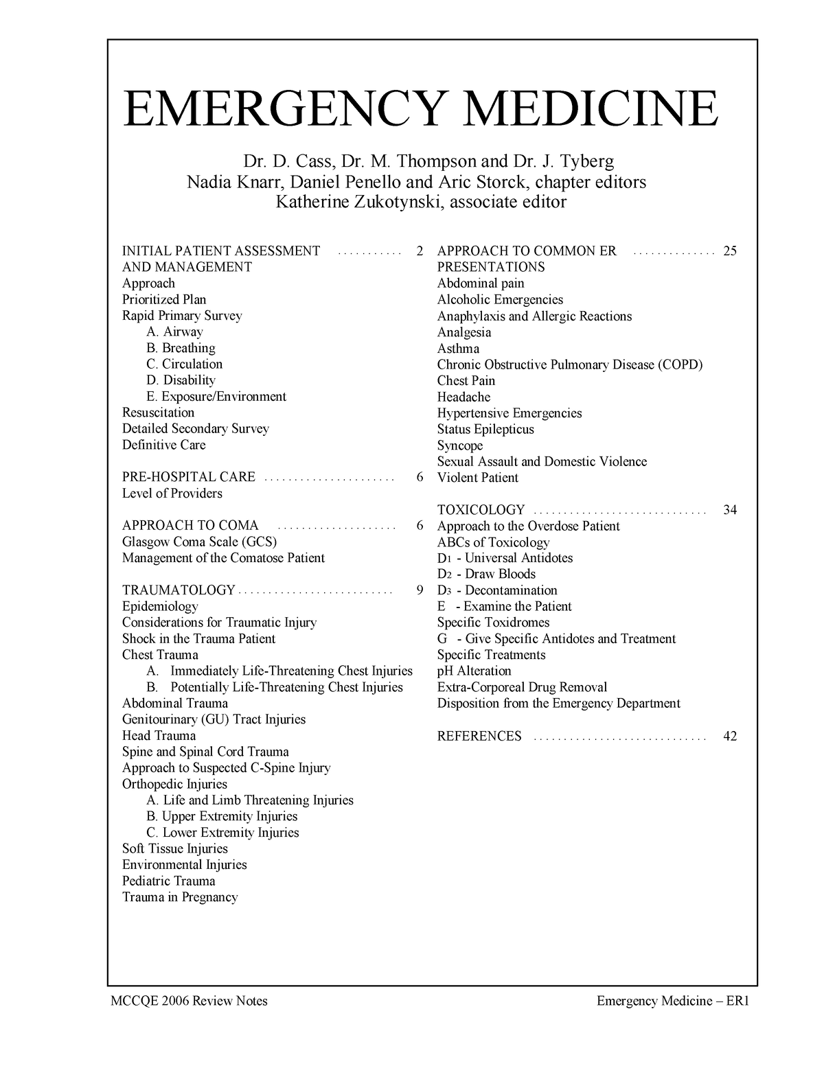 topics for thesis in emergency medicine