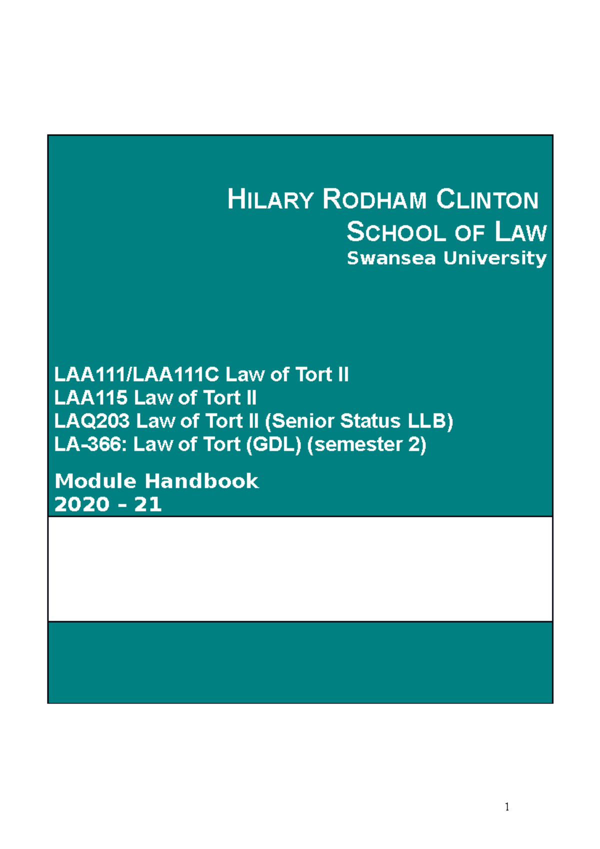 Law Of Tort Exam Paper Jhbyvutvgj HILARY RODHAM CLINTON SCHOOL OF 