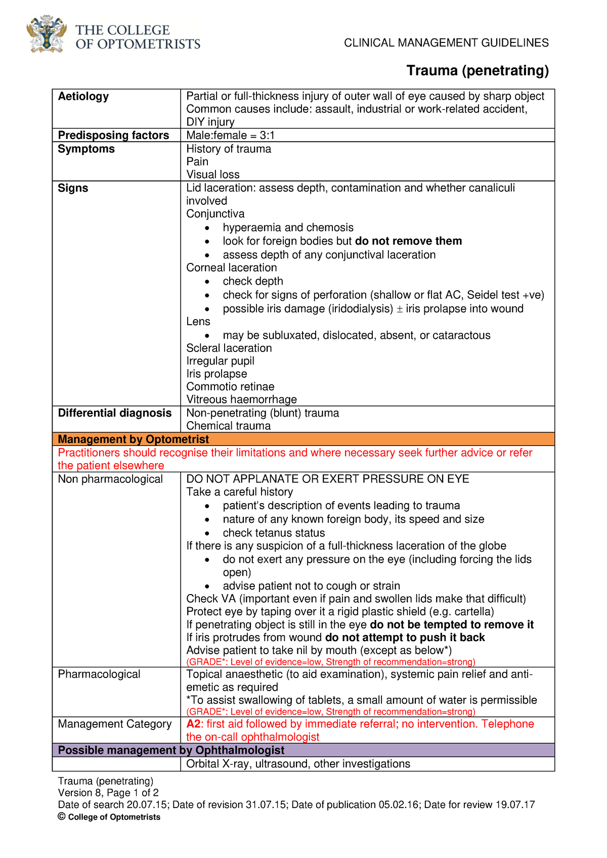 58-coo-trauma-penetrating-v8-clinical-management-guidelines-trauma