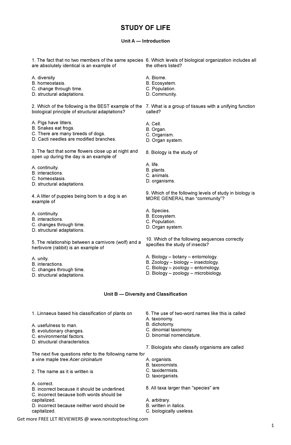 biological-science-reviewer-2-study-of-life-unit-a-introduction-the