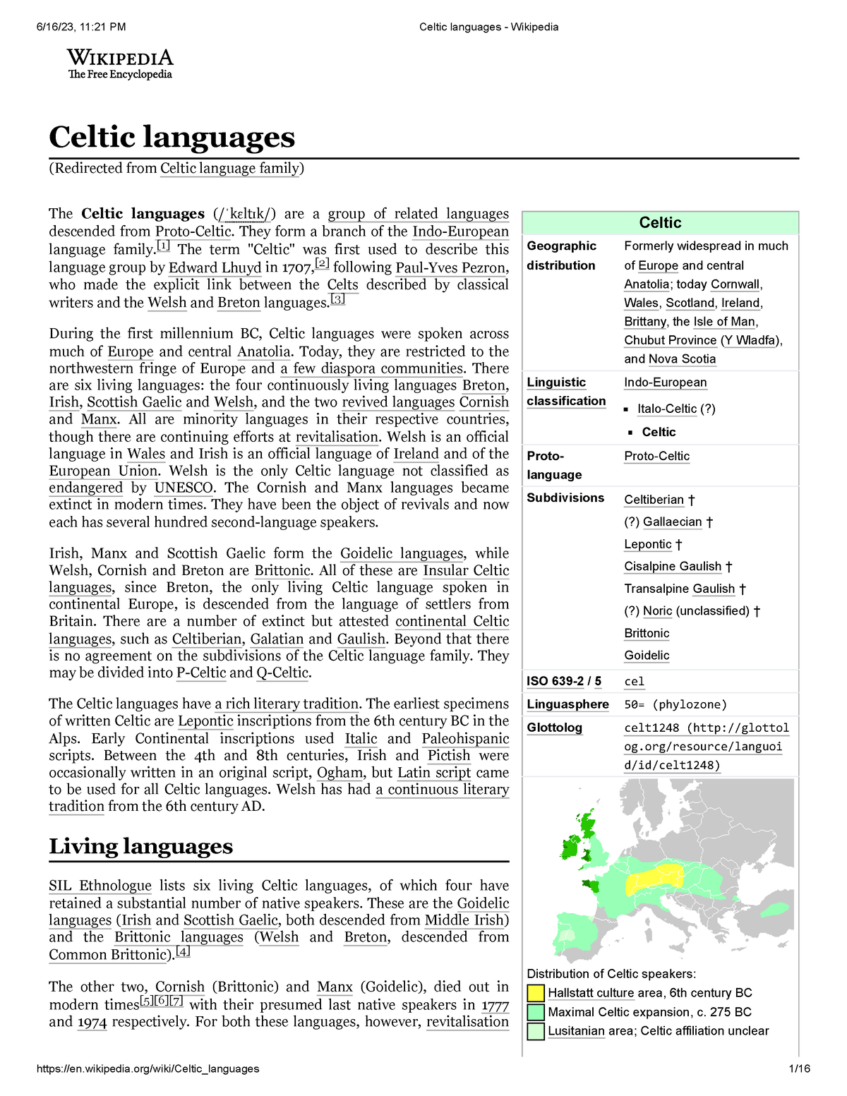 Celtic Languages Celtic Geographic Distribution Formerly Widespread   Thumb 1200 1553 