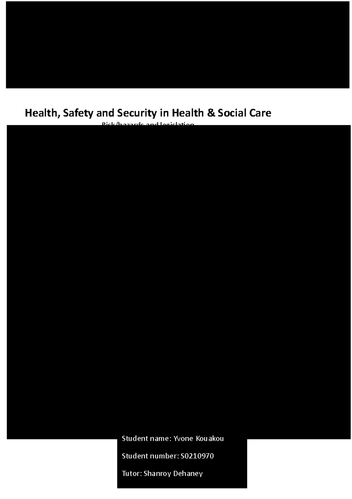 health-safety-and-security-in-health-social-care-risk-hazards-and