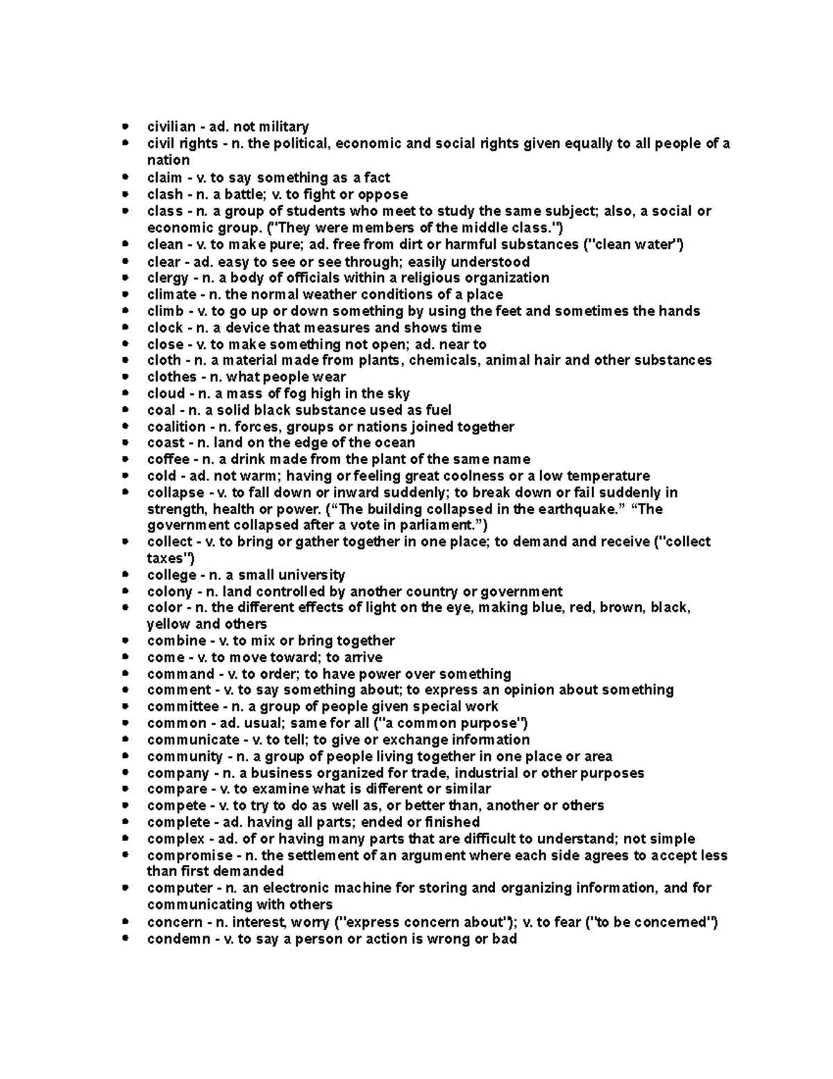 Civilian Words Explanation And Examples Usage In Sentences 