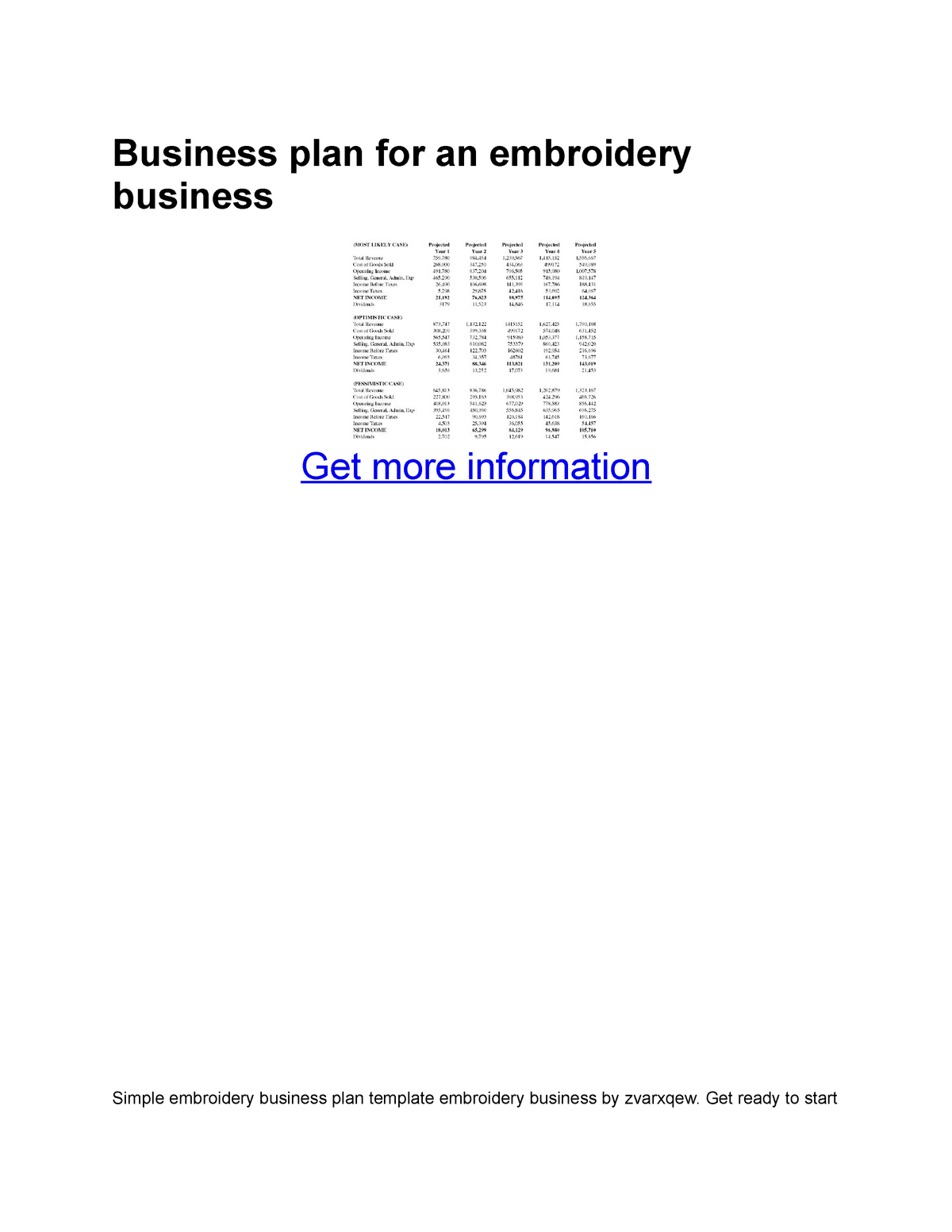 printing and embroidery business plan pdf