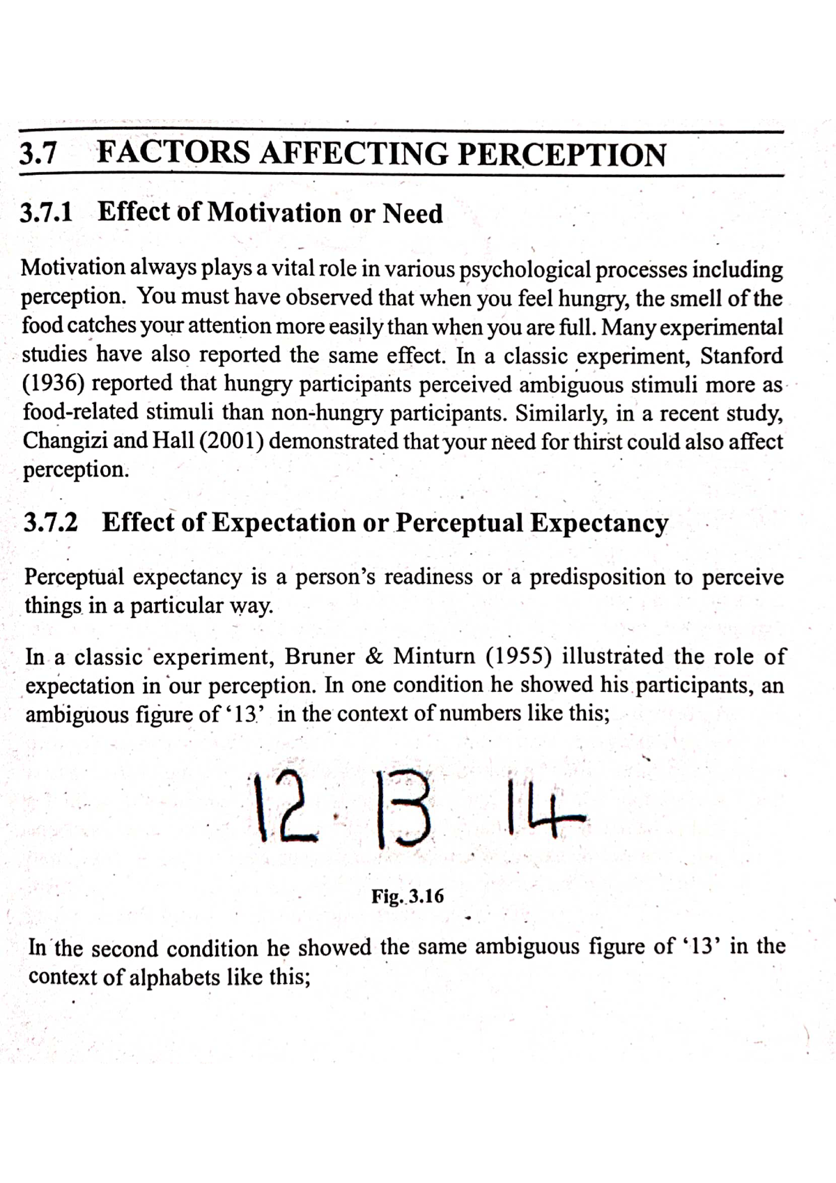 Factors Affecting Perception - B A Honours Psychology - Studocu