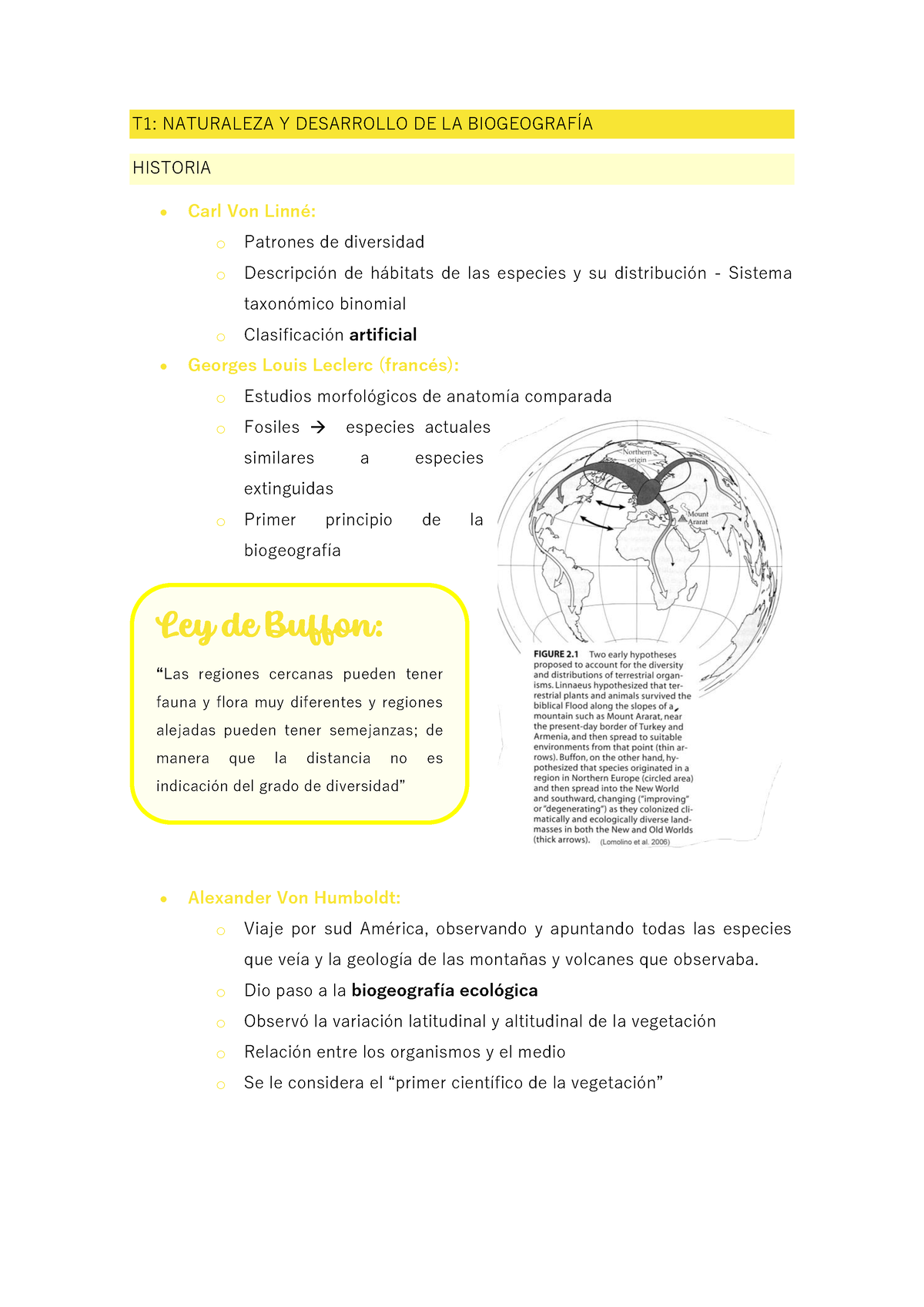 BiogeografÍa Tema 1 Naturaleza Y Desarrollo De La BiogeografÍa T1 Naturaleza Y Desarrollo De 0949