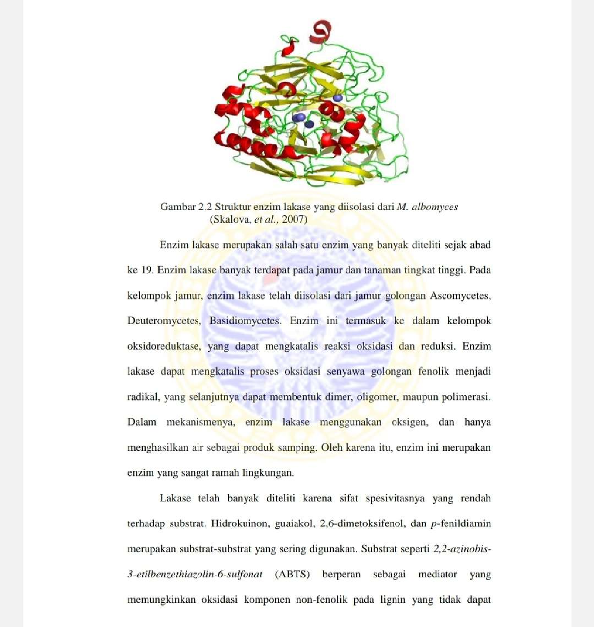 structure of the laccase enzyme - Studocu