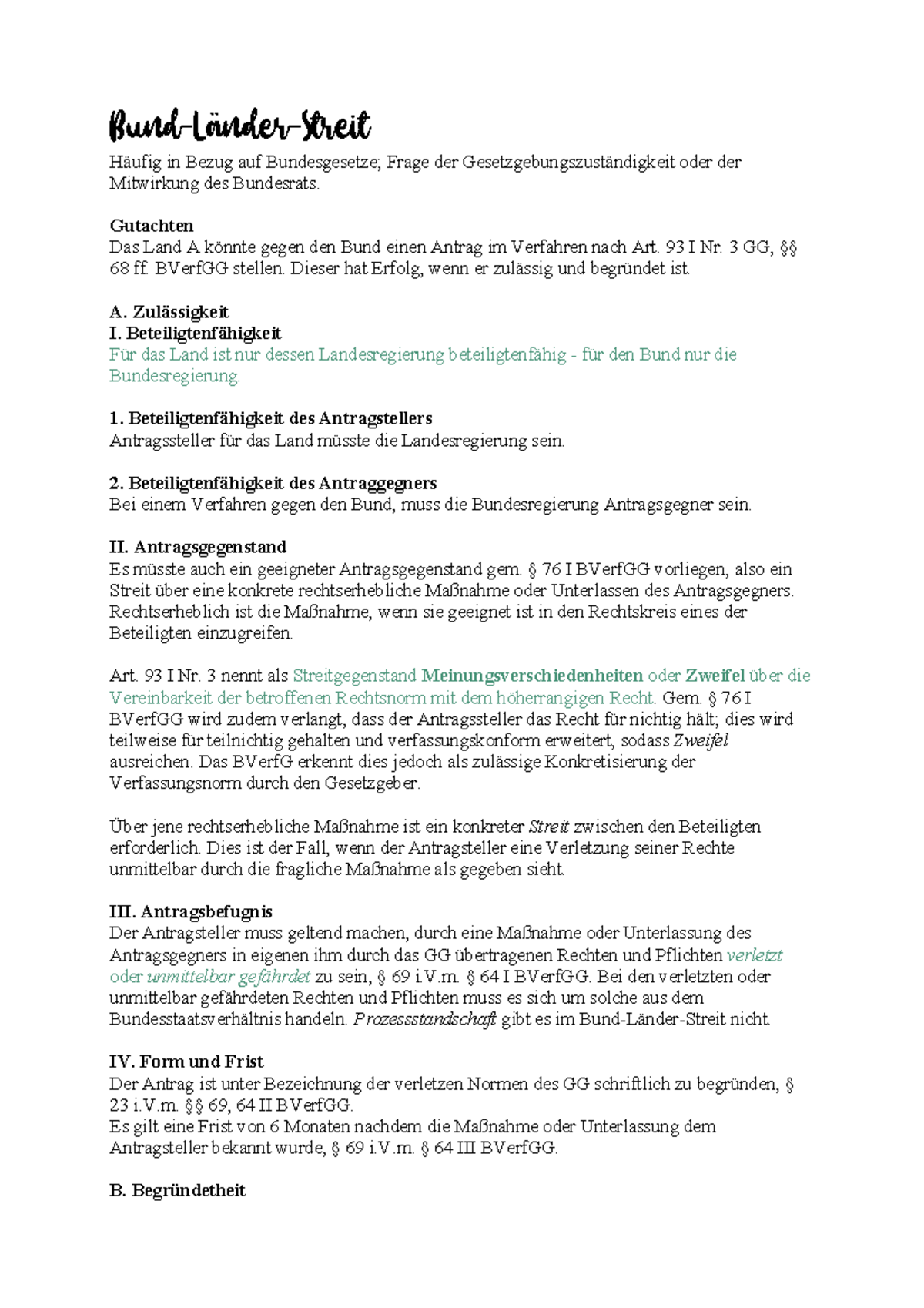 Bund Länder Streit Schema Bund-Länder-Streit PDF - Bund-Länder-Streit Häufig in Bezug auf