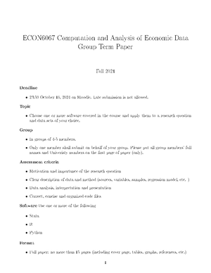 ECON1280 tutorial 1 （R + summary on correlation) - ECON1280 tutorial 1 ...